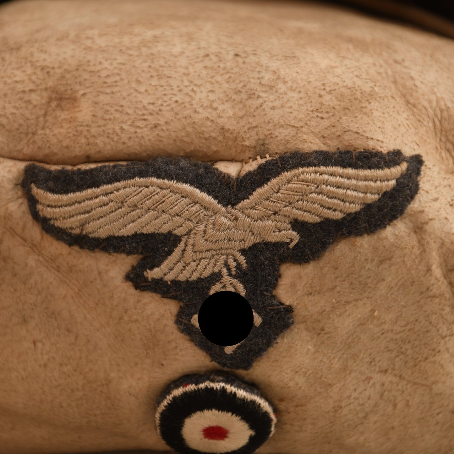 German WWII Luftwaffe Winter Hat with Brown Fur Lining