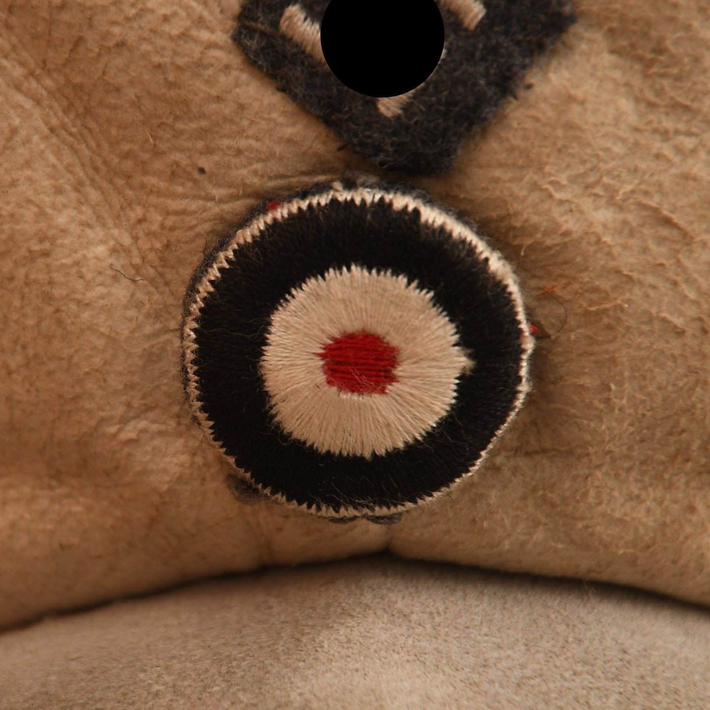 German WWII Luftwaffe Winter Hat with Brown Fur Lining