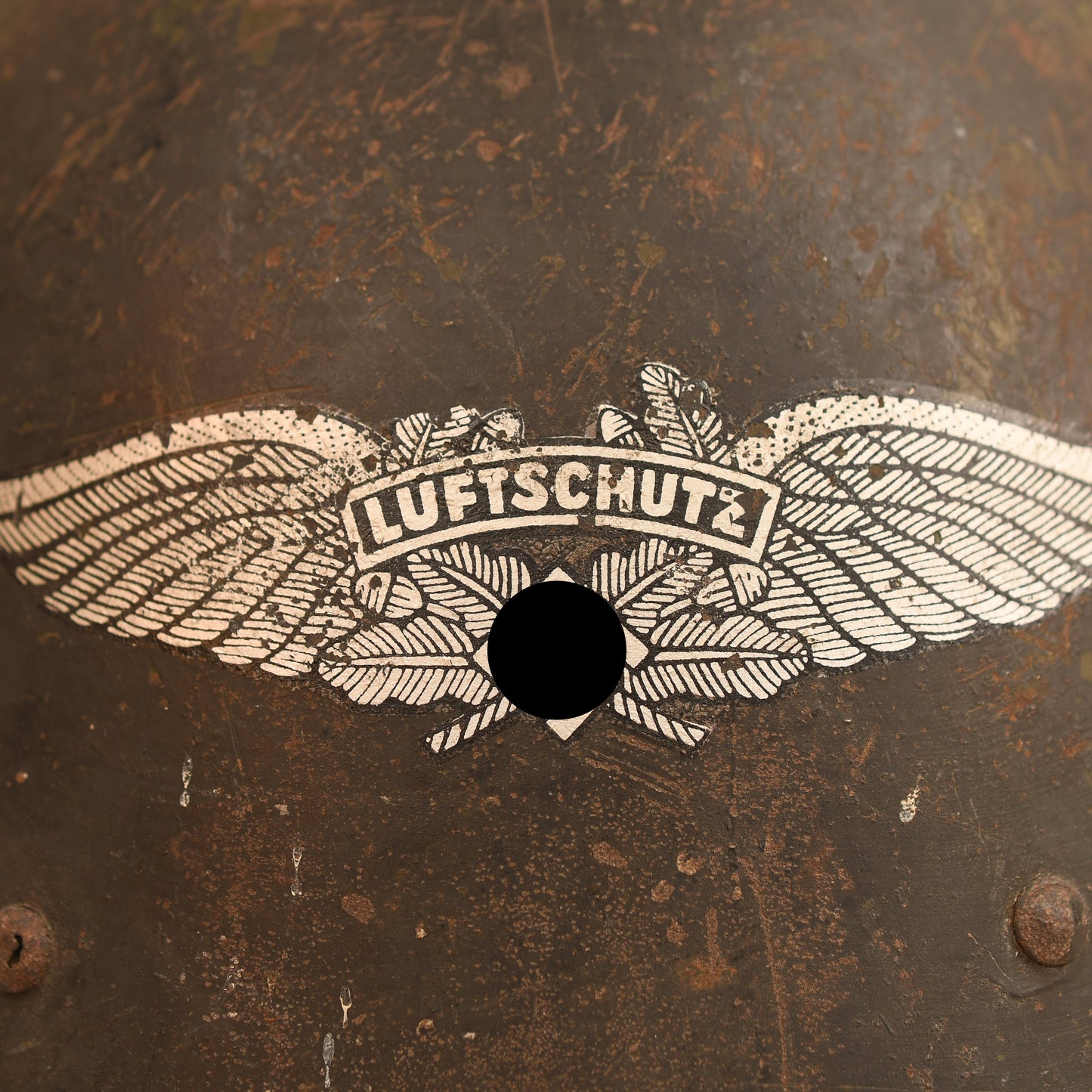 German WWII Dutch Luftschutz Helmet
