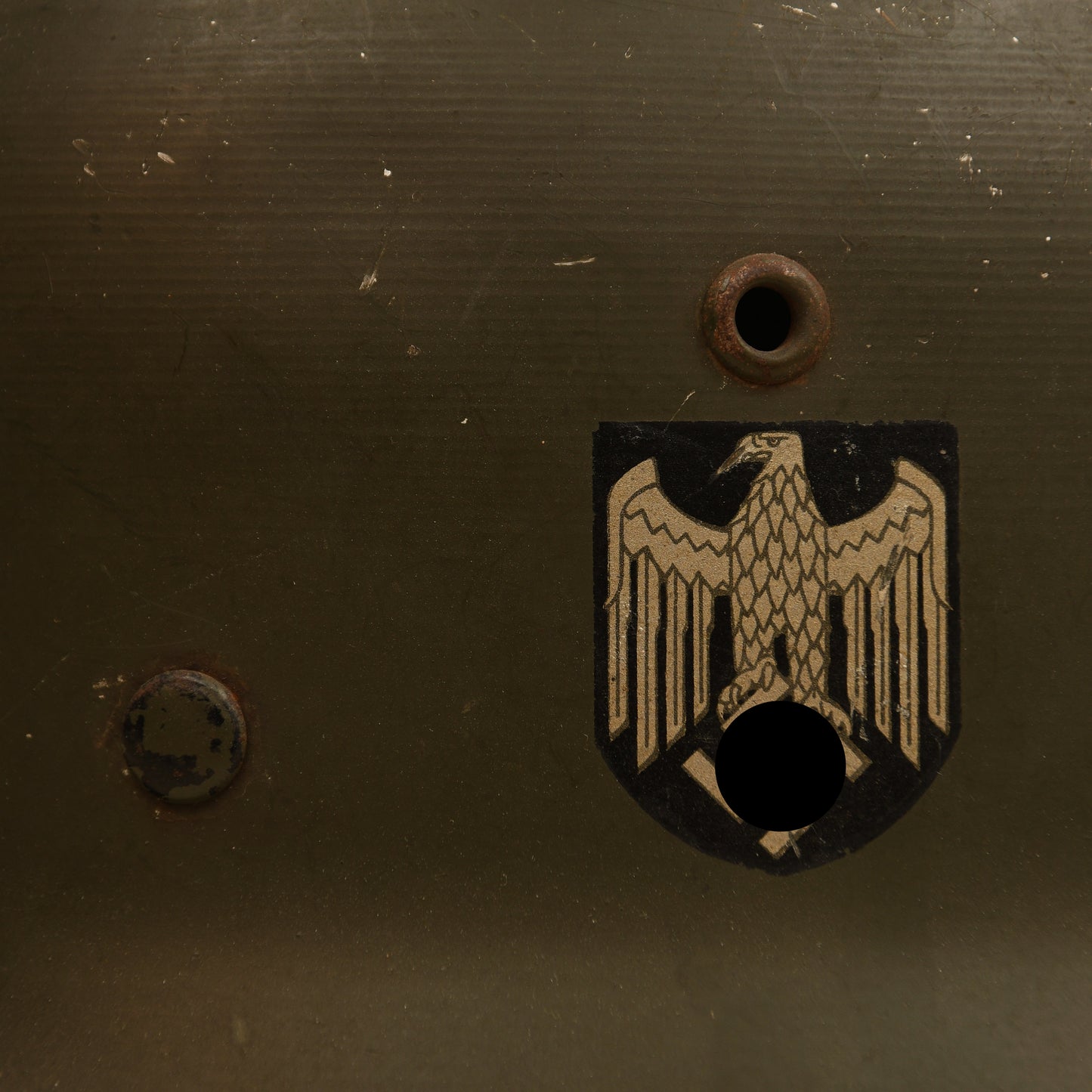 German WWII Army Aluminium Officers Parade Helmet