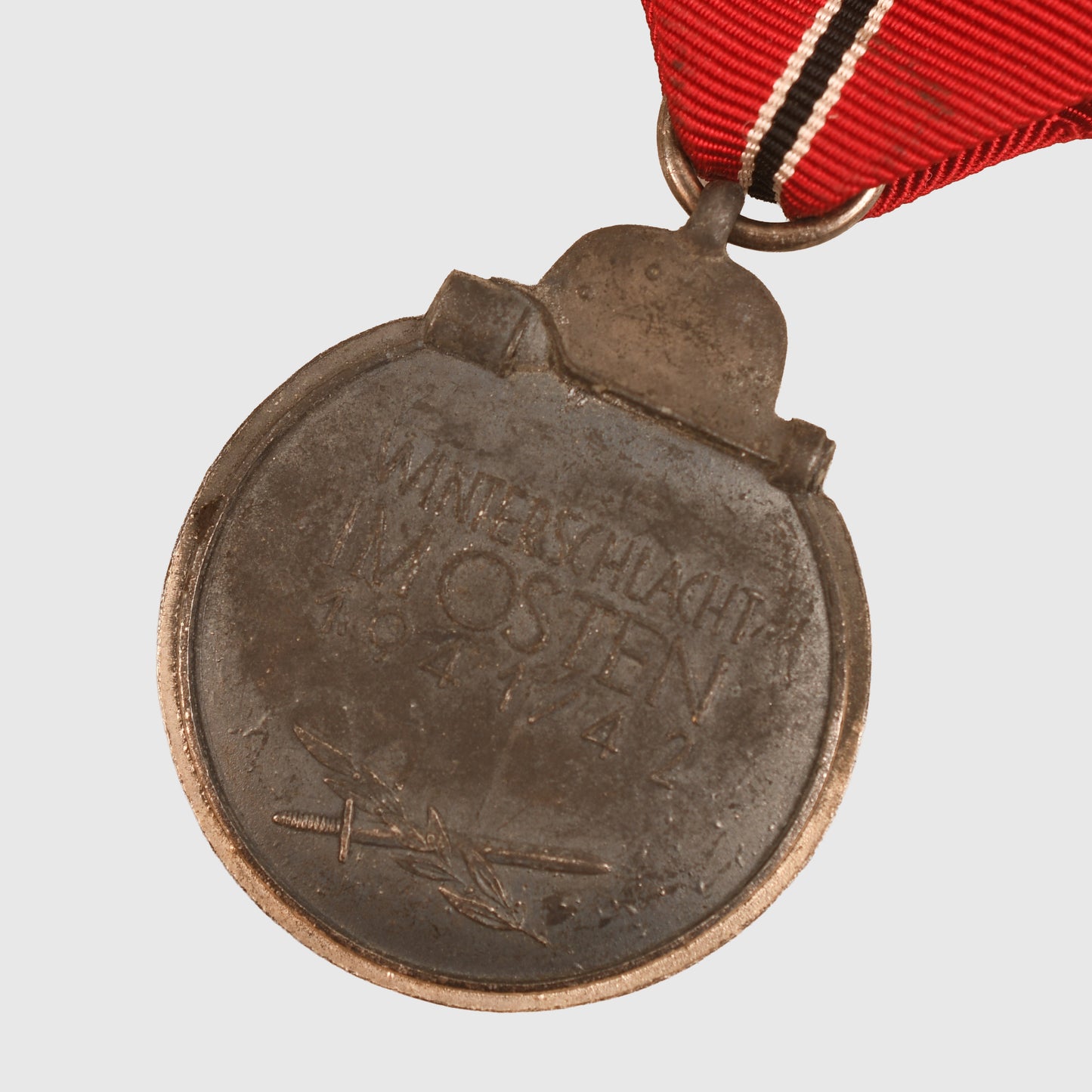 GERMAN WWII EAST FRONT MEDAL WITH NUMBERED RING 19