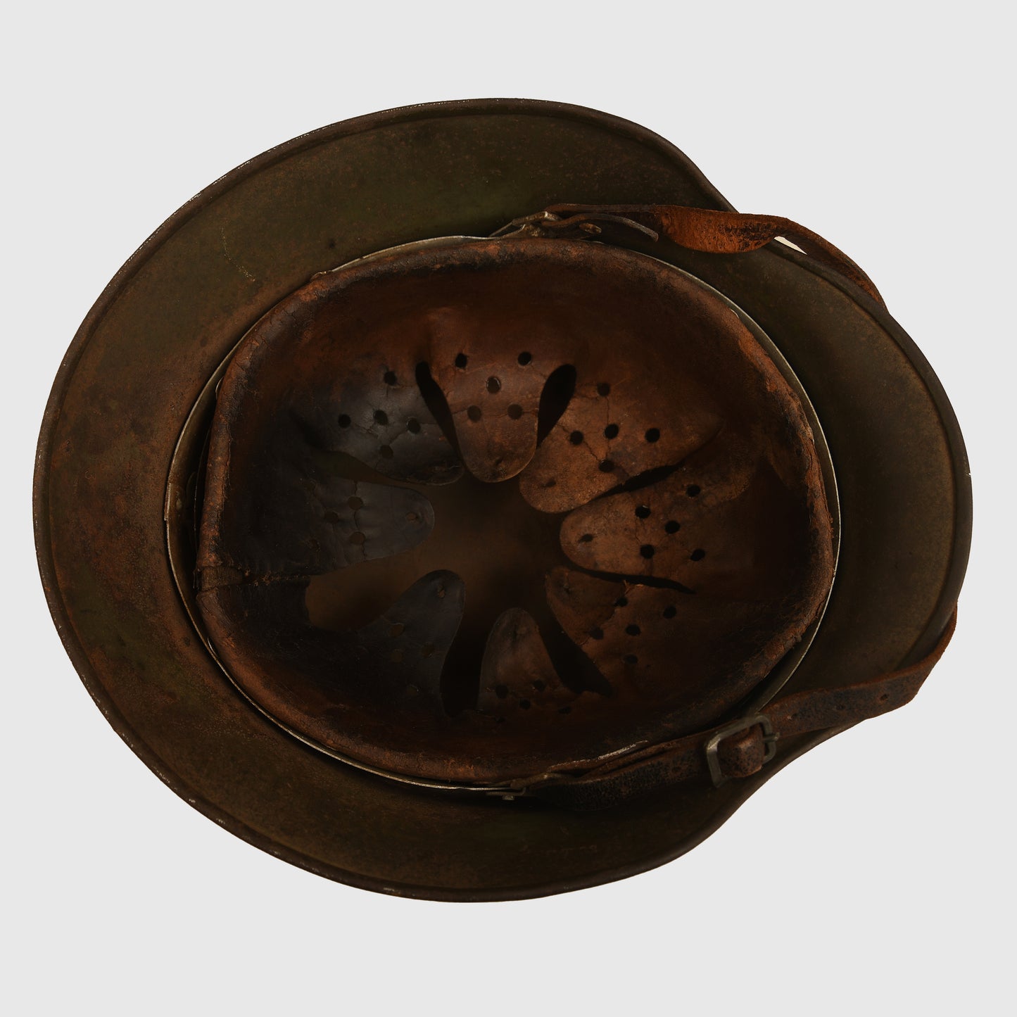 German WWII Police Double Decal M35 Large Size Combat Helmet