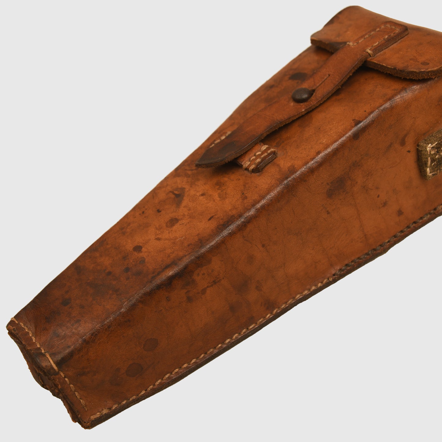 German WWII Brown Leather Grenade Launcher Pouch