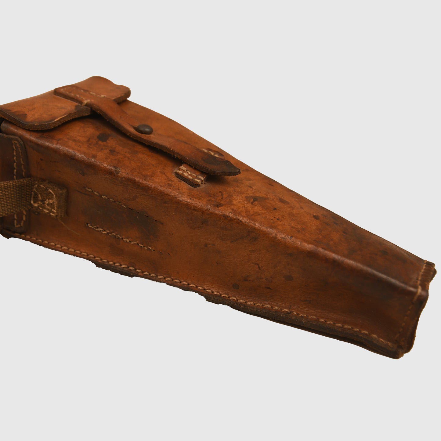 German WWII Brown Leather Grenade Launcher Pouch