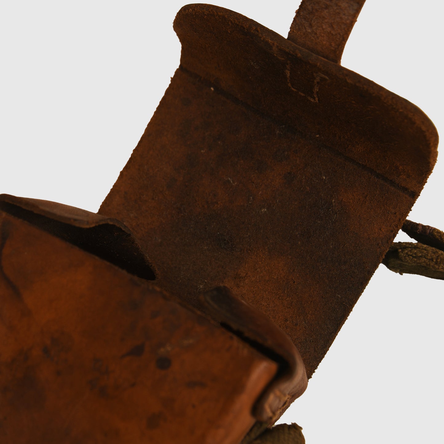 German WWII Brown Leather Grenade Launcher Pouch