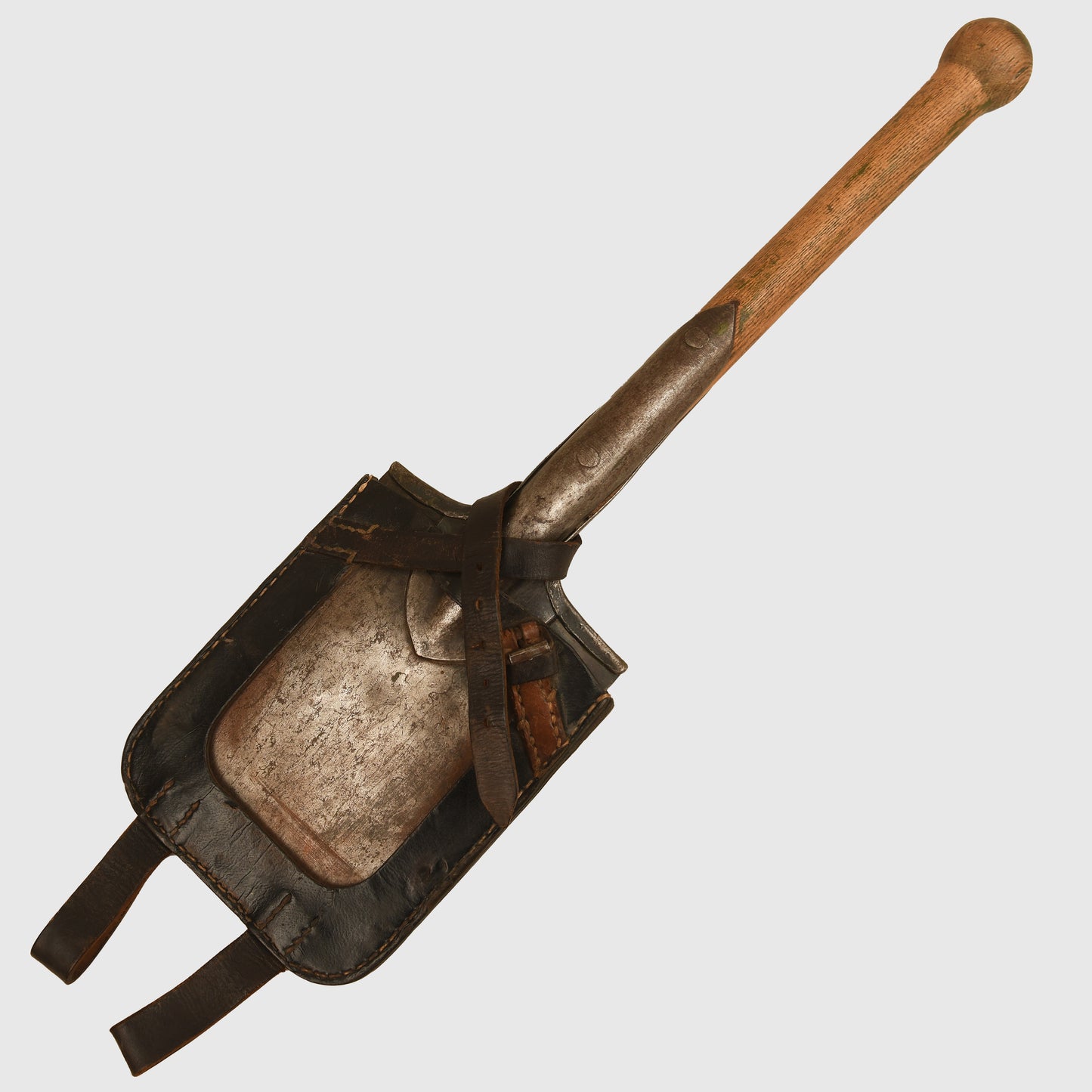 German WWII Soldier’s Straight Entrenching Tool and Cover