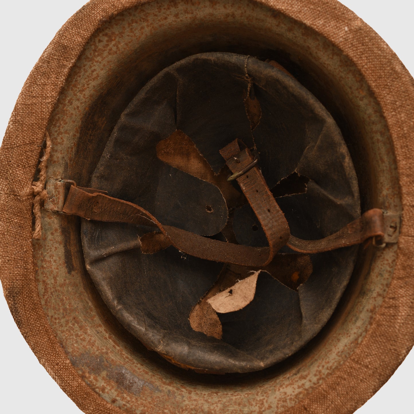 British WWI Rimless Brodie Helmet with Cover