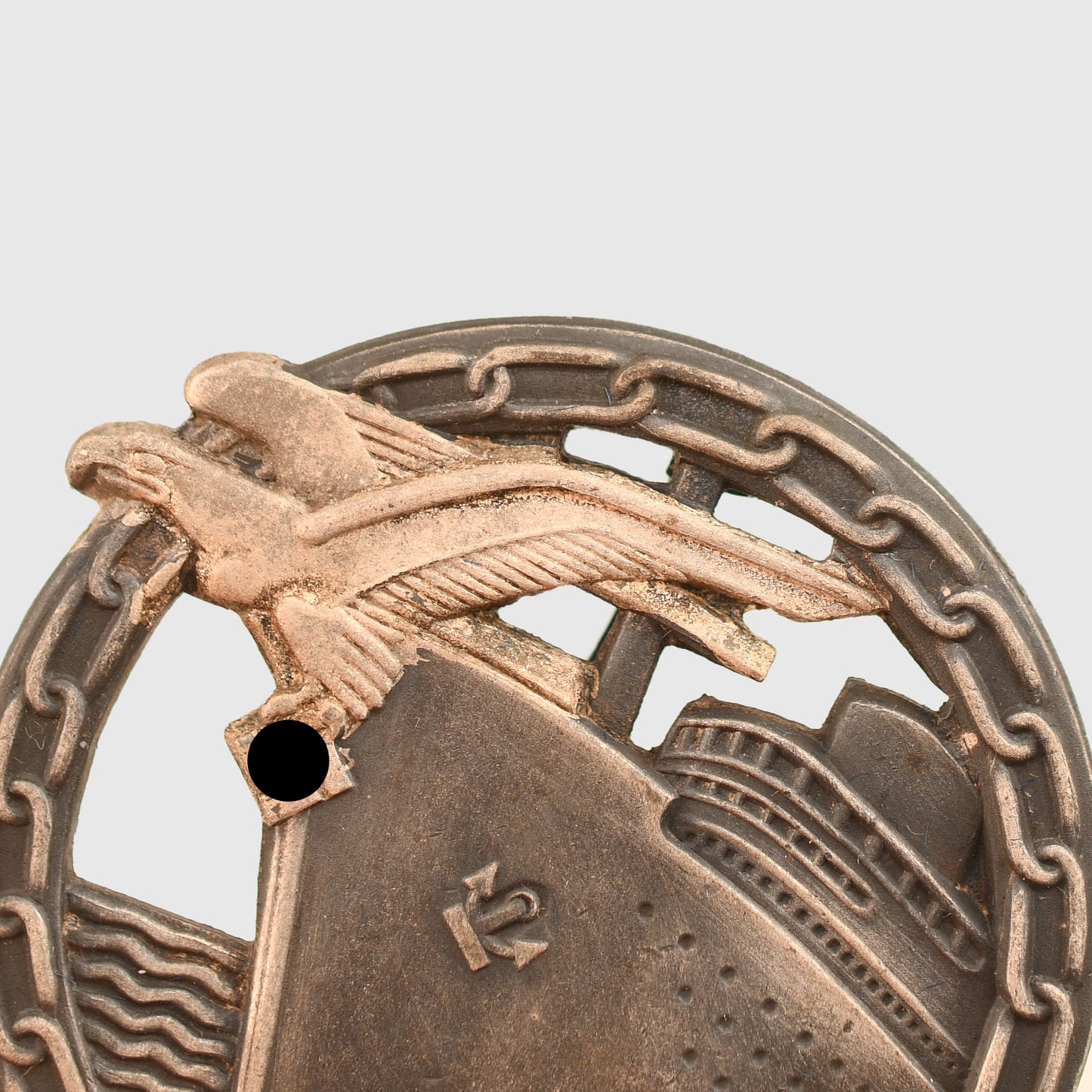 German WWII Kriegsmarine Blockade Breaker Badge and Miniature