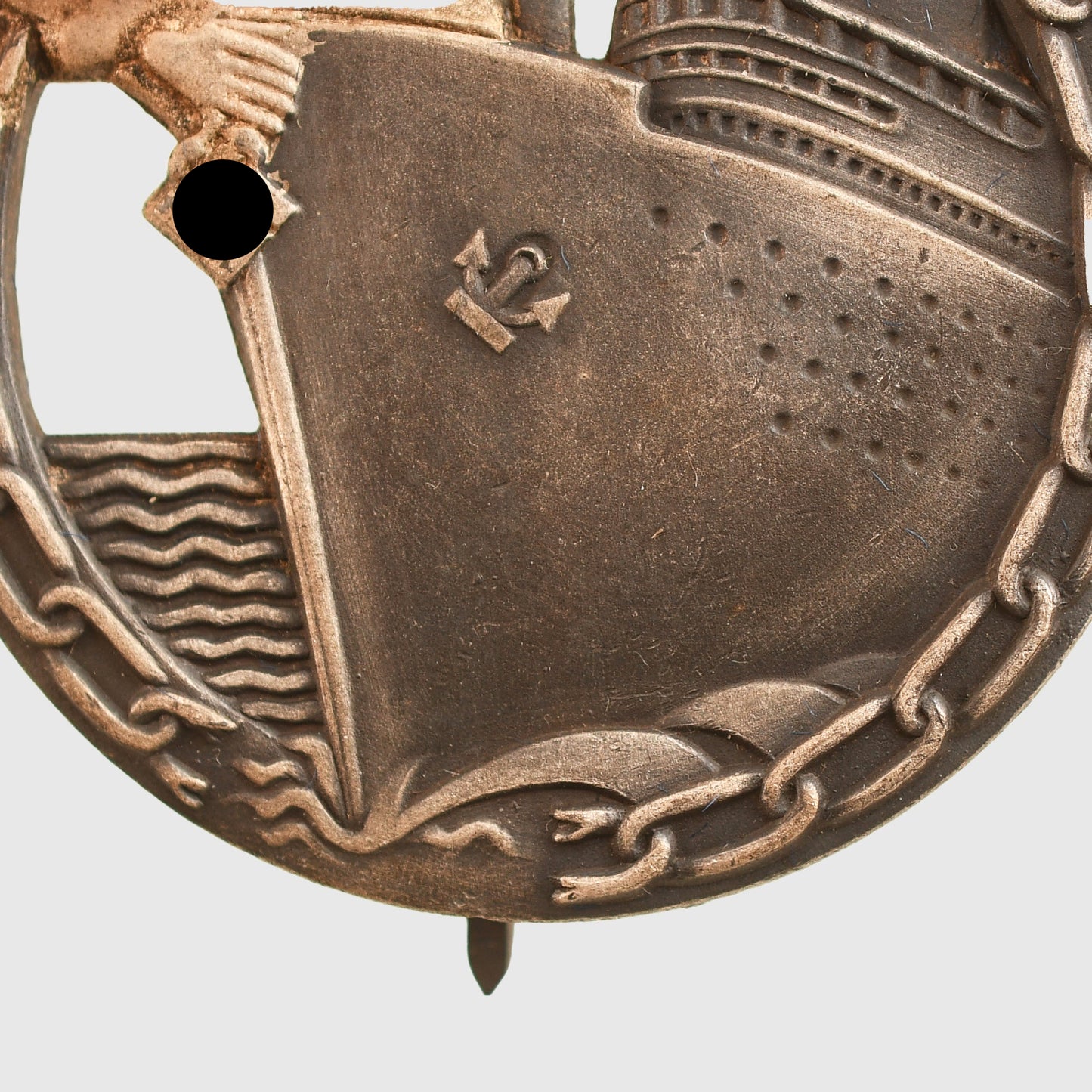 German WWII Kriegsmarine Blockade Breaker Badge and Miniature