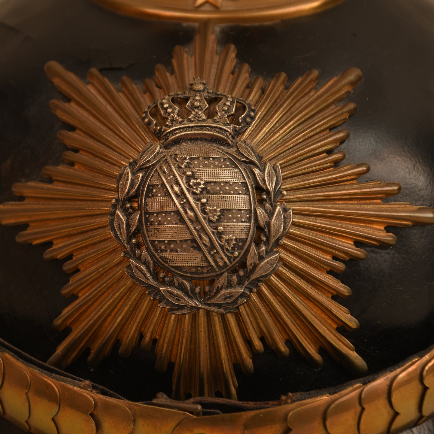 German WWI Saxon Artillery Officer’s Pickelhaube