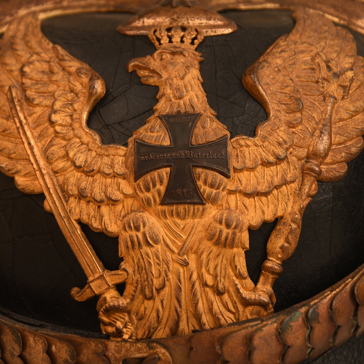 German WWI Prussian Dragoon Reserve Officer’s Pickelhaube