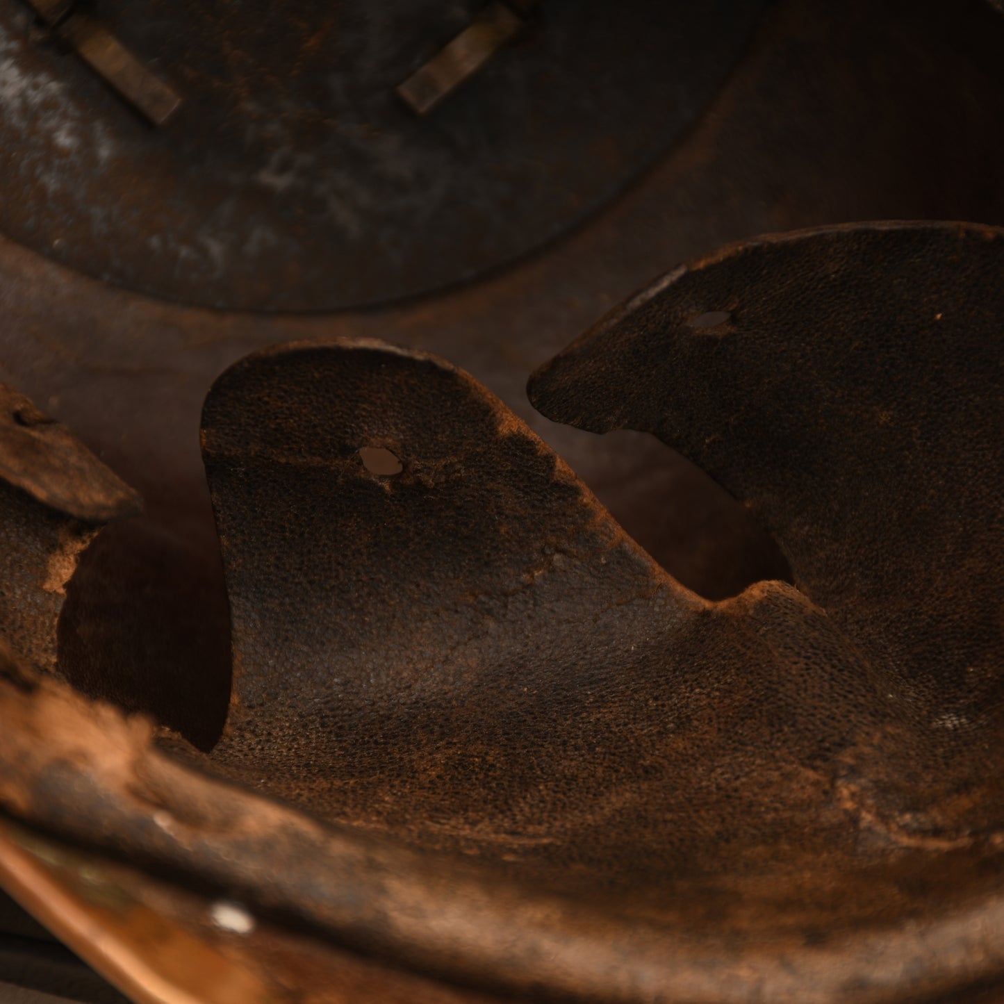 GERMAN WWI BADEN ENLISTED RANKS ALL LEATHER PICKELHAUBE