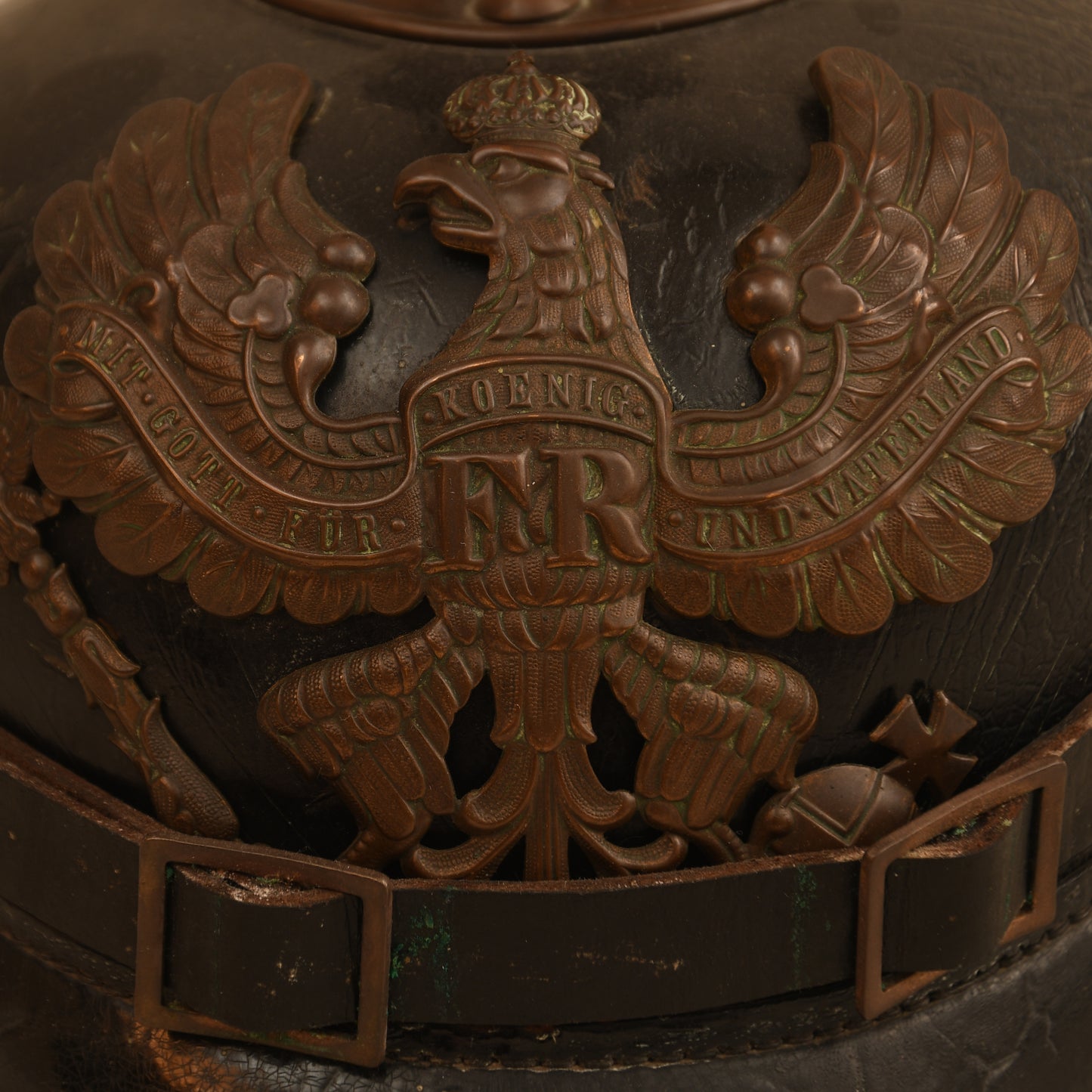 German WWI Prussian 59th Field Artillery Regiment Pickelhaube