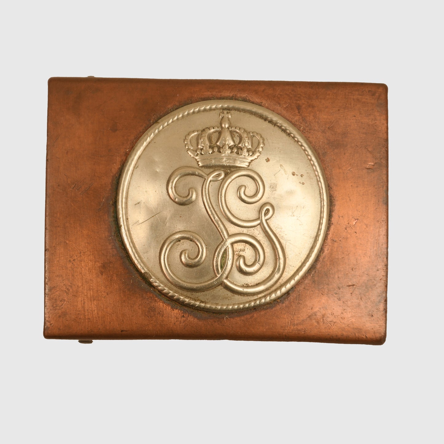 German WWI Saxon Infantry Regiment No. 107 Enlisted Man’s Belt Buckle