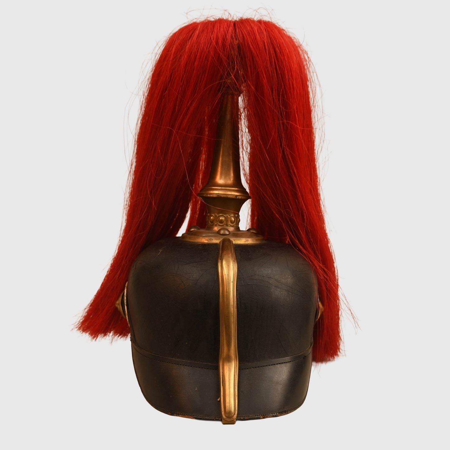 German WWI Saxon Artillery Senior NCO Pickelhaube with Plume