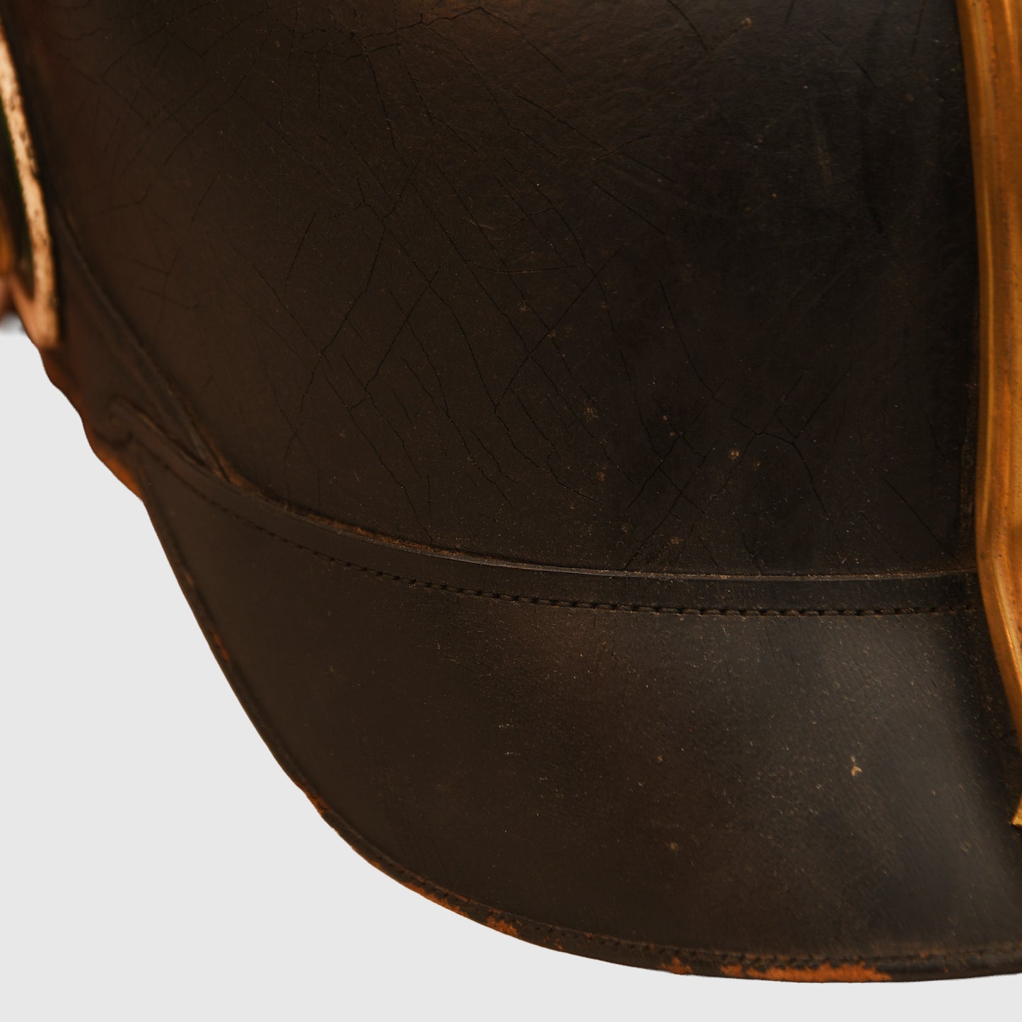 German WWI Saxon Artillery Senior NCO Pickelhaube with Plume