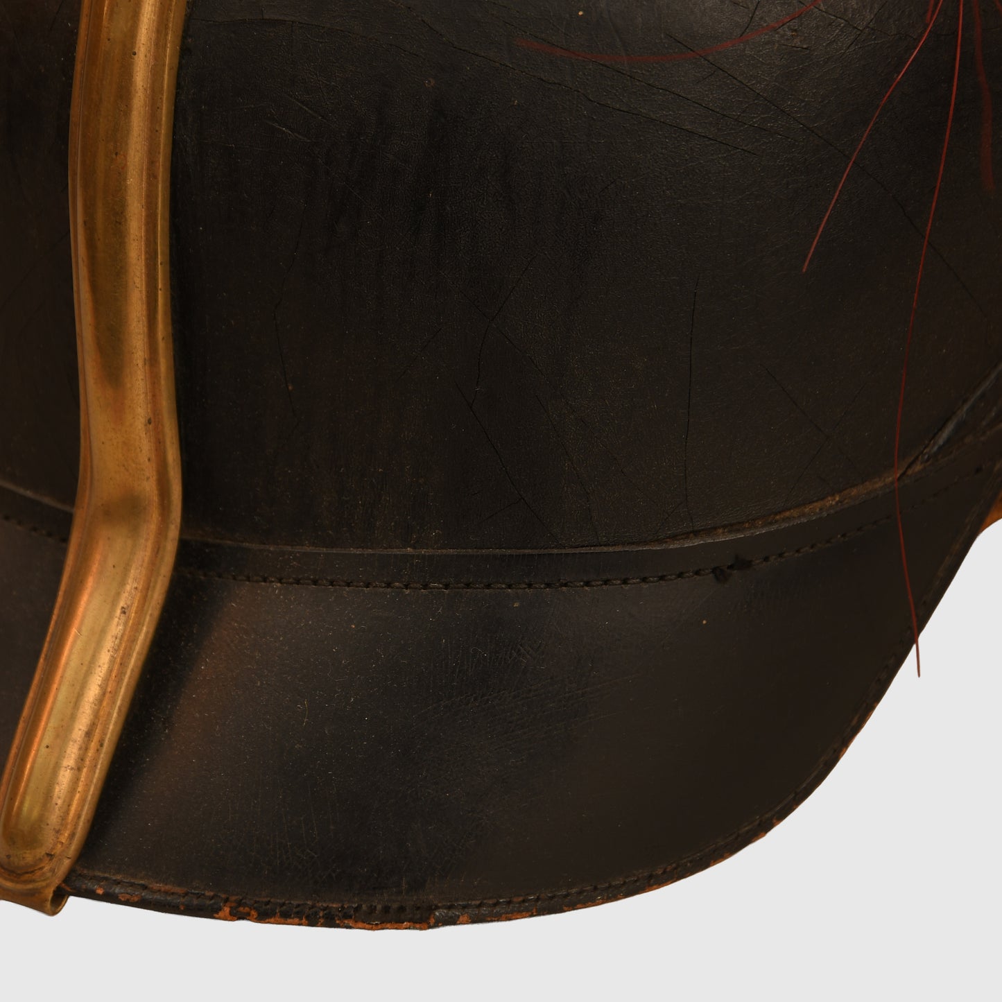 German WWI Saxon Artillery Senior NCO Pickelhaube with Plume