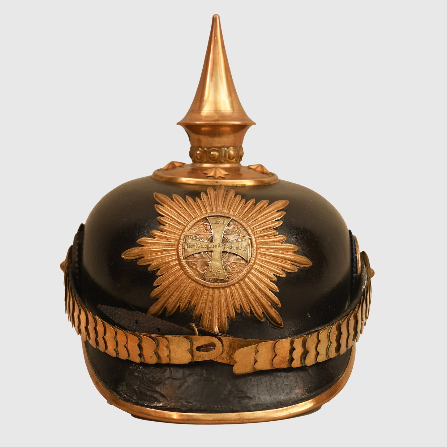 German WWI Mecklenburg Strelitz Reserve Officer’s Helmet