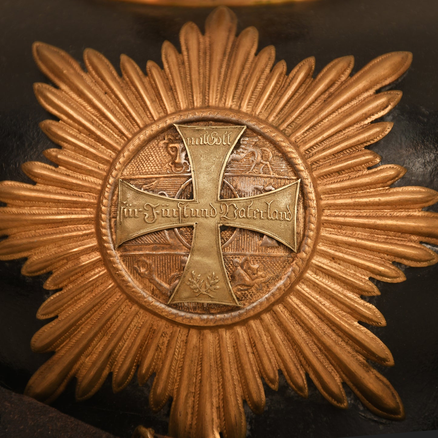 German WWI Mecklenburg Strelitz Reserve Officer’s Helmet