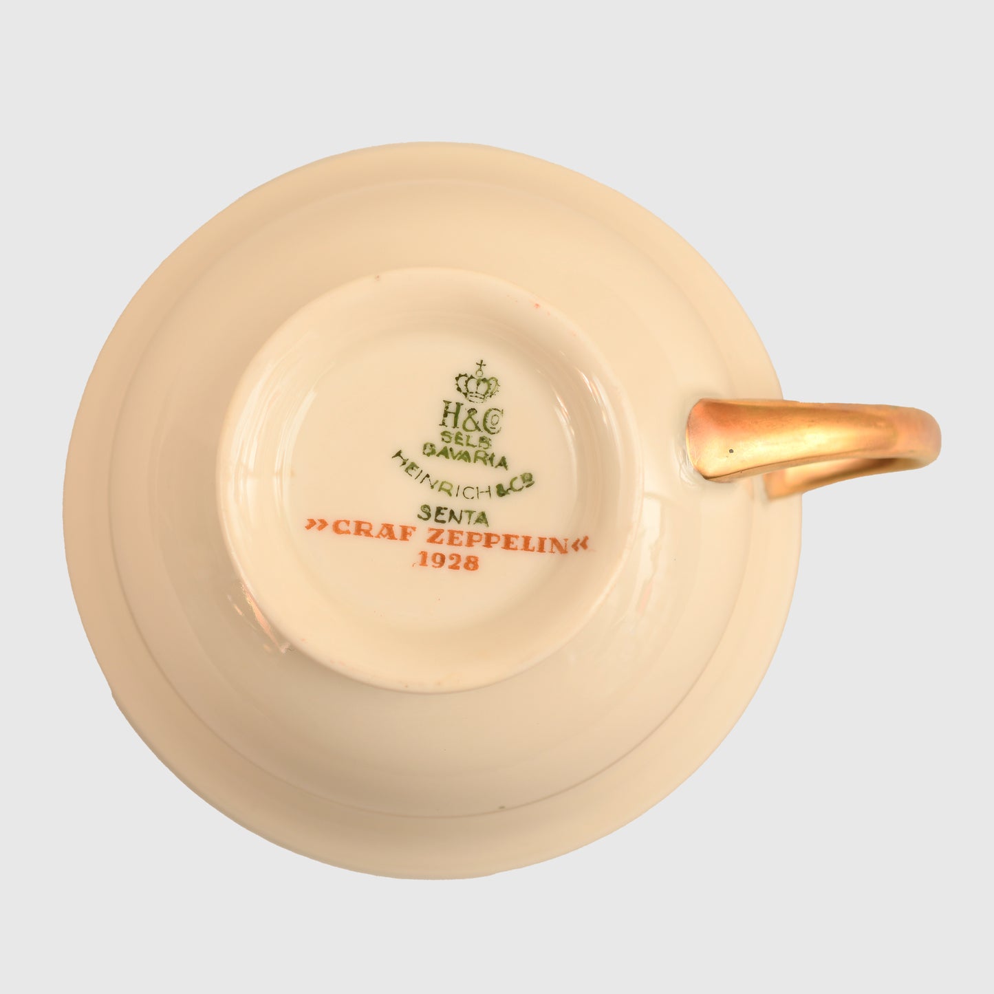 German WWII Graf Zeppelin Porcelain – Set of Three