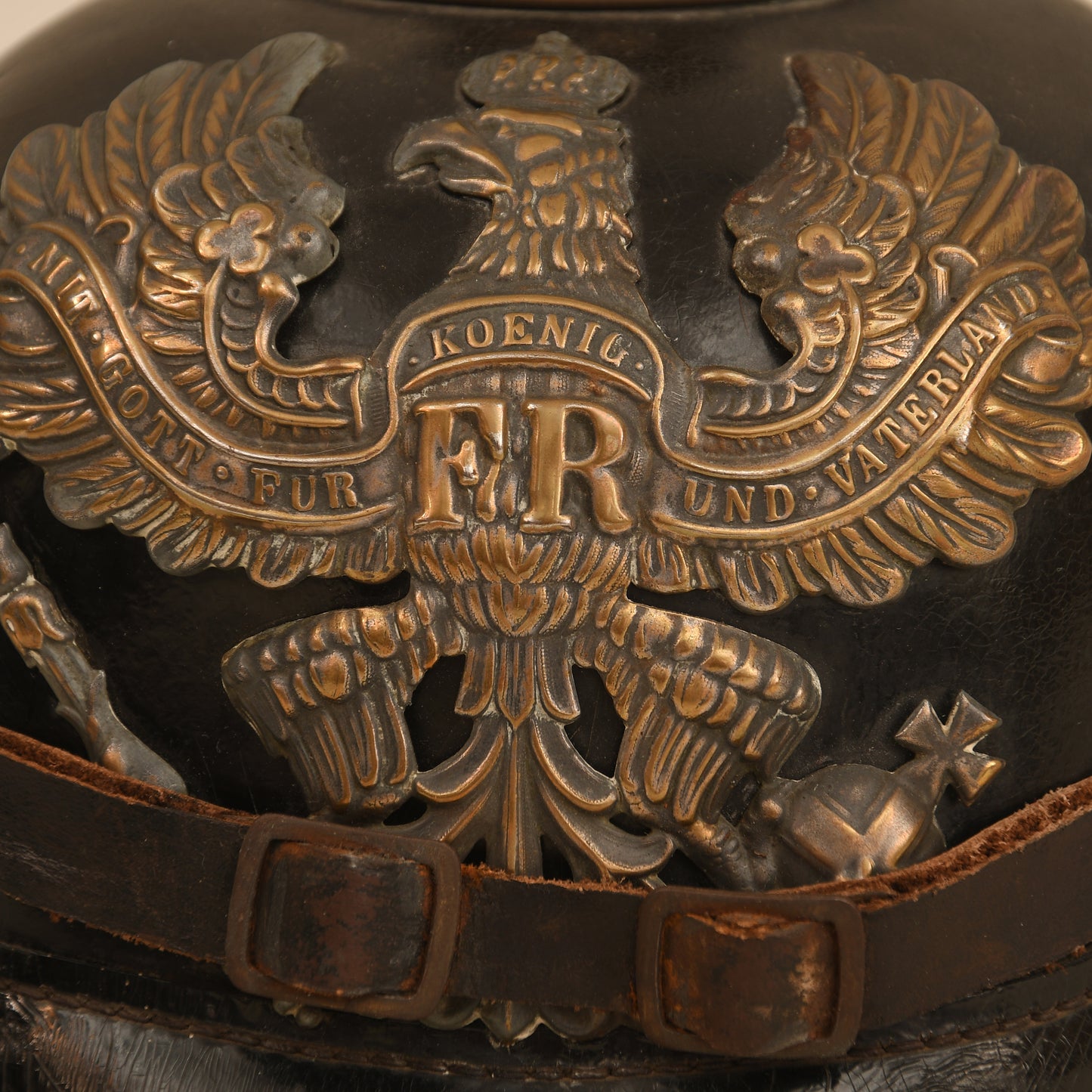 German WWI Prussian Enlisted Ranks Artillery Pickelhaube