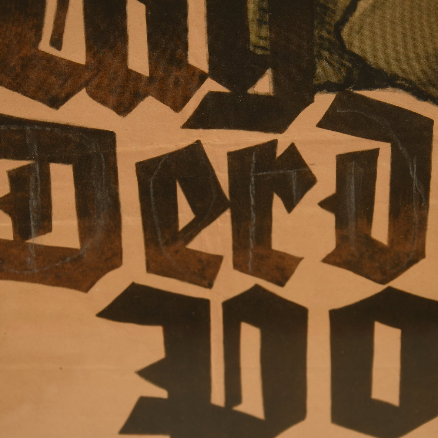 GERMAN WWII WAFFEN SS POLICE WINTER HELP WORK POSTER