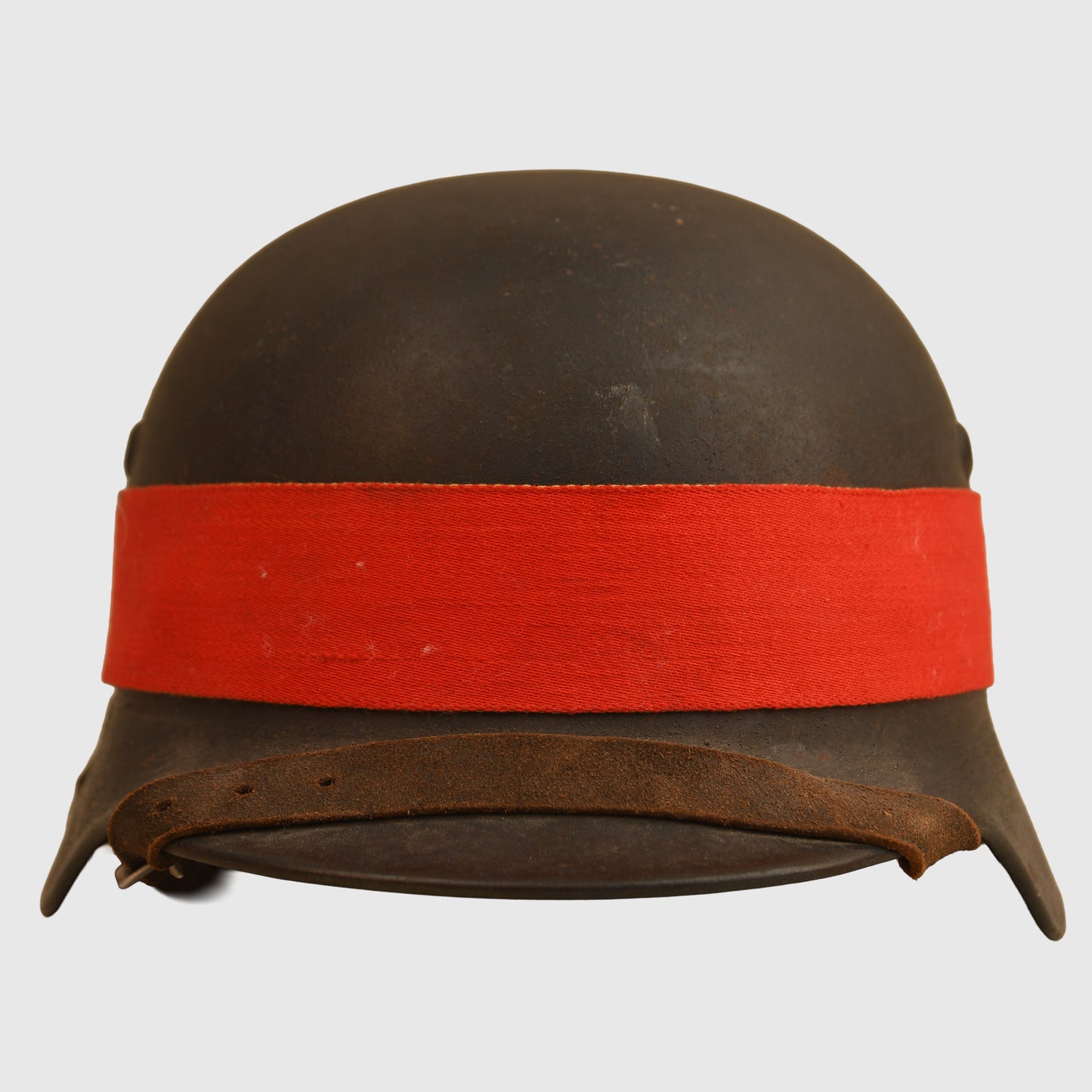 German WWII Luftwaffe Single Decal Combat Helmet with Manoeuvre Band Fitted