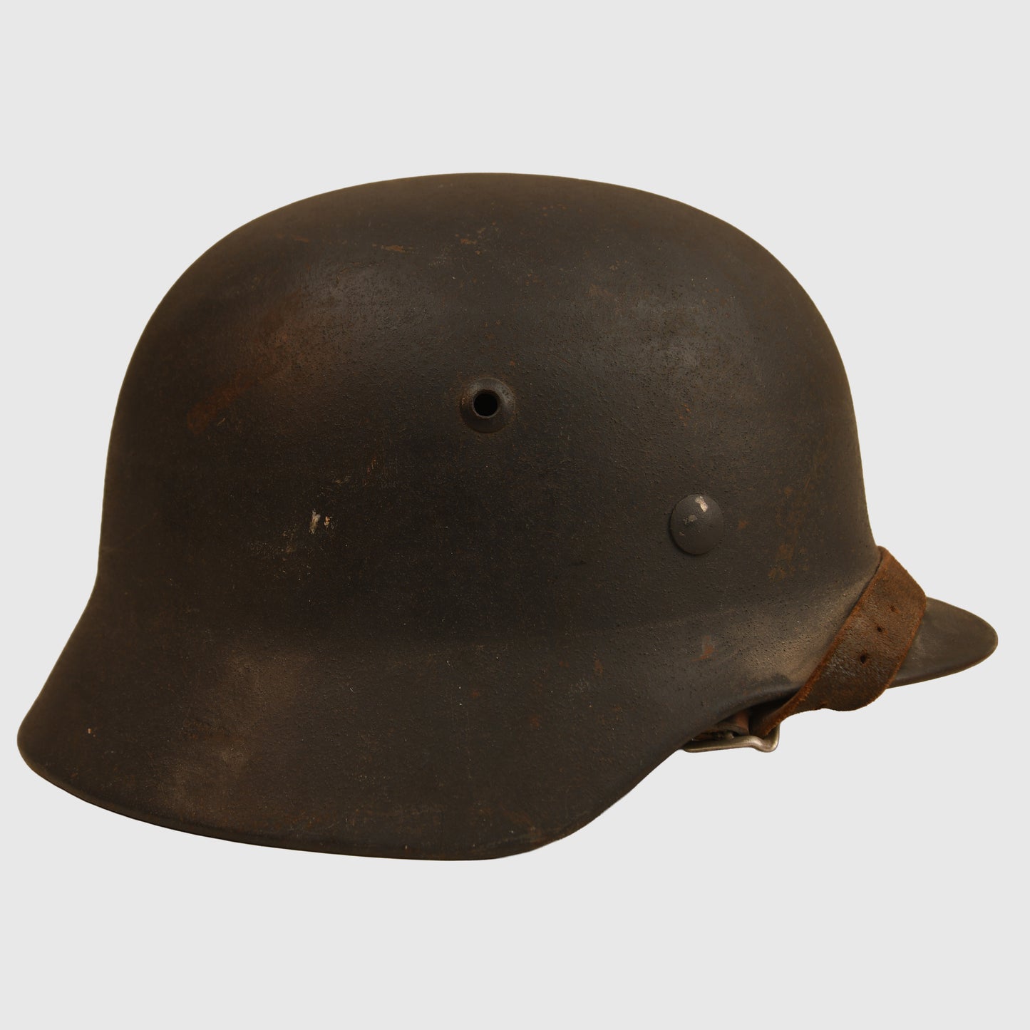 German WWII Luftwaffe Single Decal Combat Helmet with Manoeuvre Band Fitted