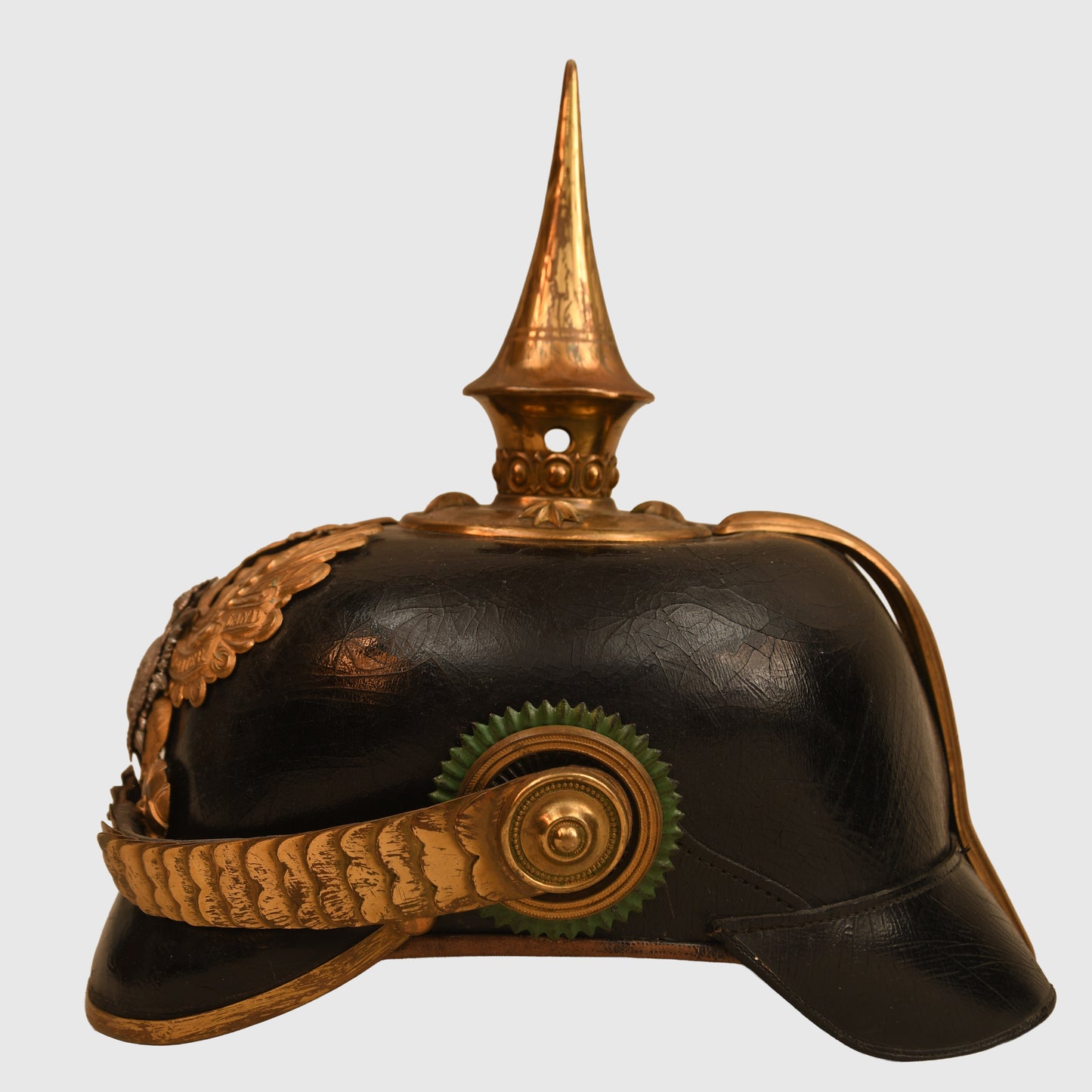 German WWI Saxon Weimar Infantry Officers Pickelhaube