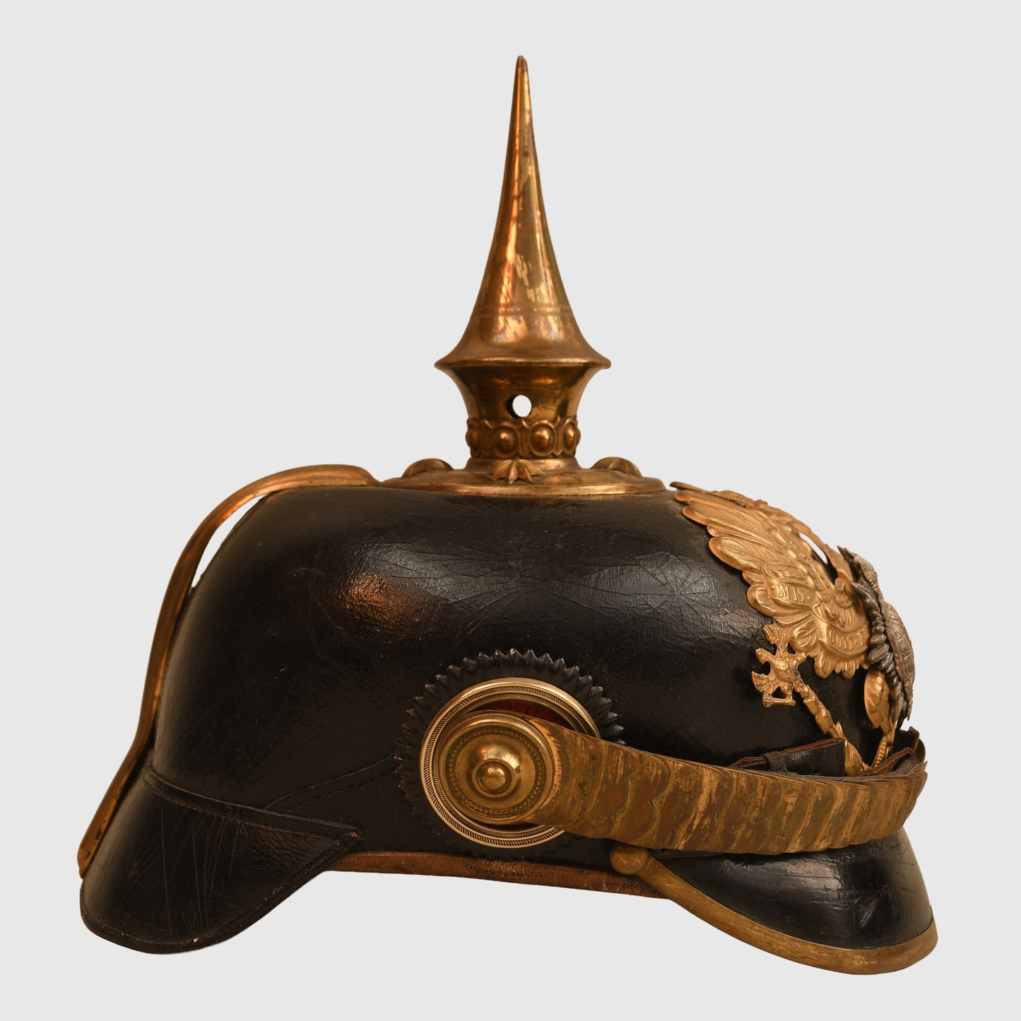 German WWI Saxon Weimar Infantry Officers Pickelhaube