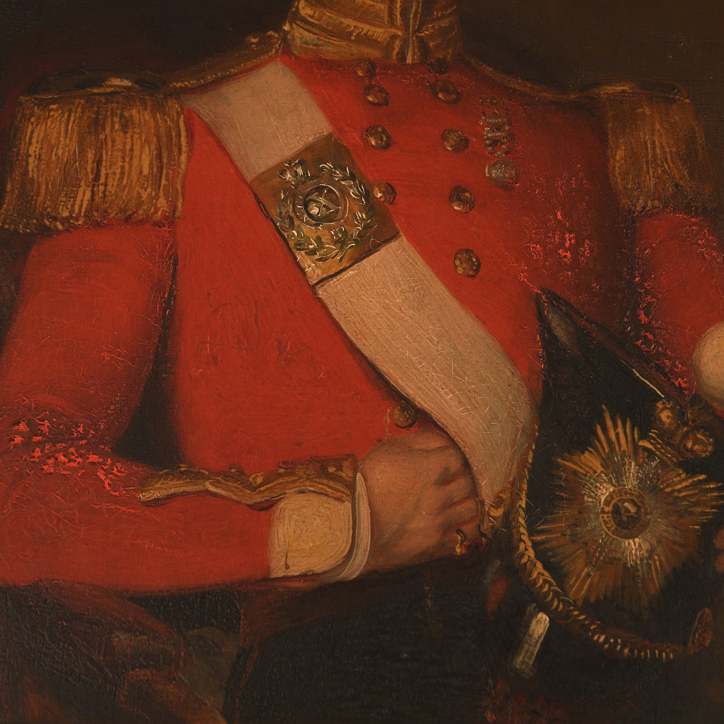 English Early Victorian Tenth Foot Officer’s Painting