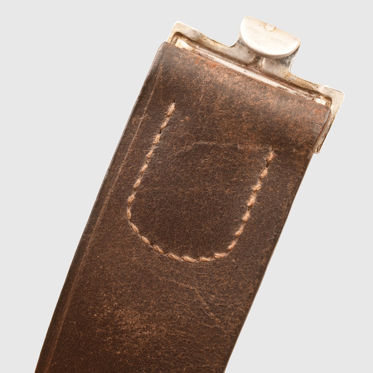 GERMAN WWII EARLY BROWN LEATHER LUFTWAFFE BELT AND BUCKLE