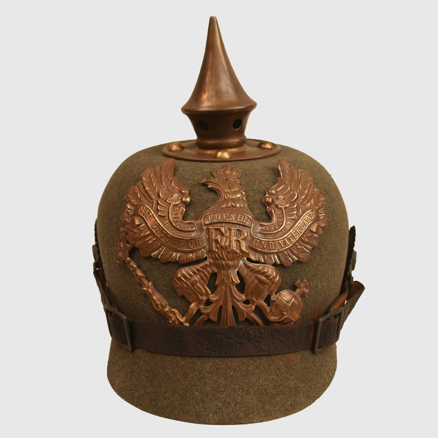 German WWI Felt Picklehaube with Original Cover
