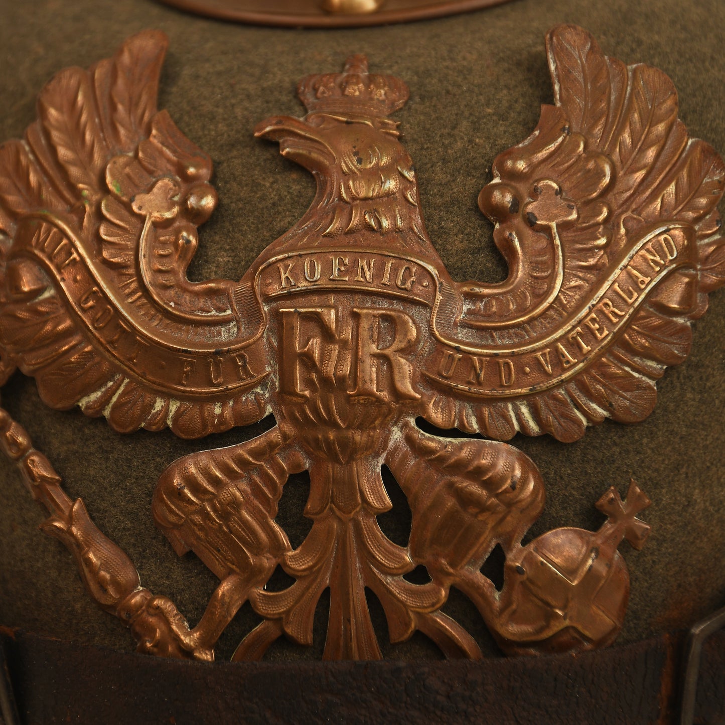 German WWI Felt Picklehaube with Original Cover