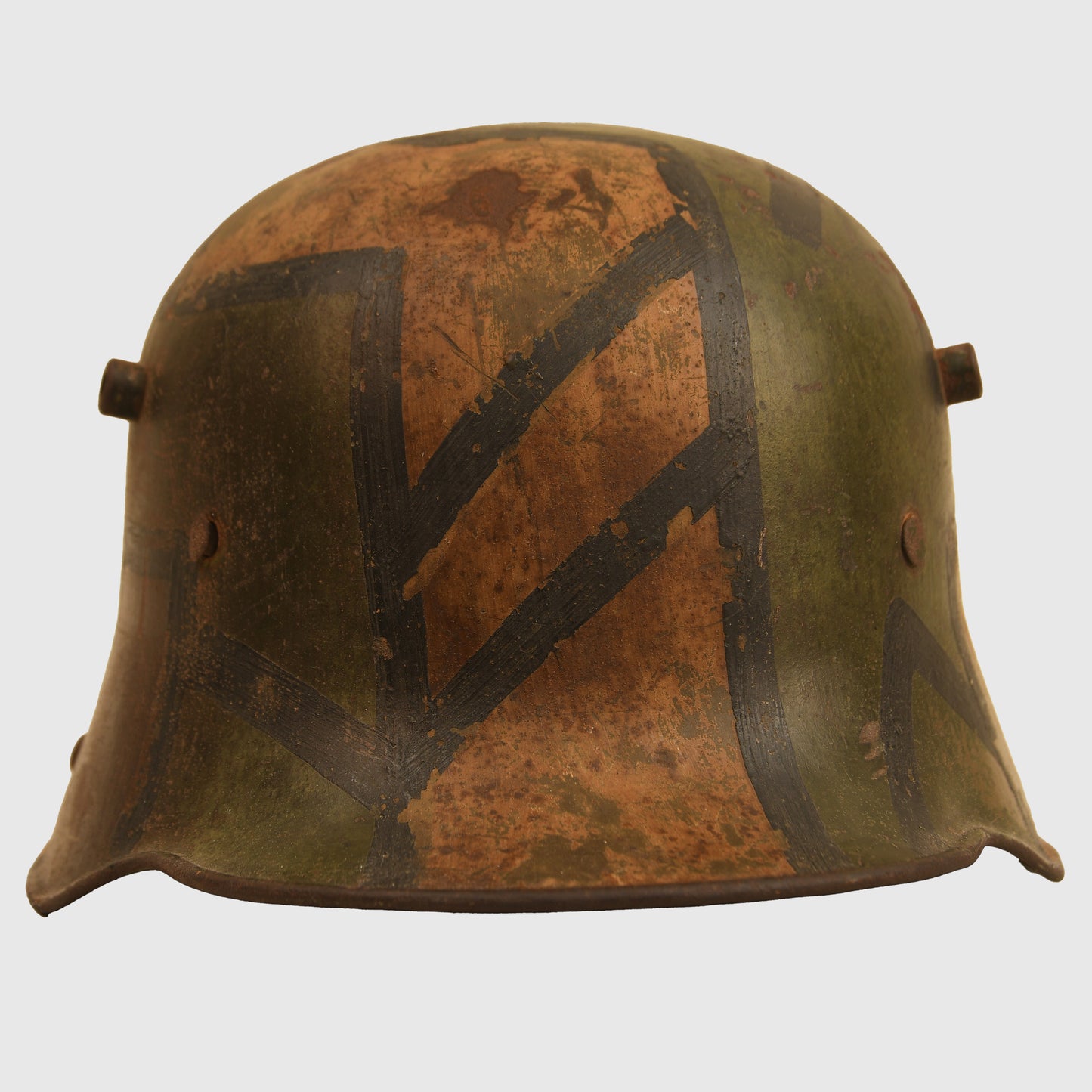 German WWI Zigzag Pattern M.16 Camouflage Helmet