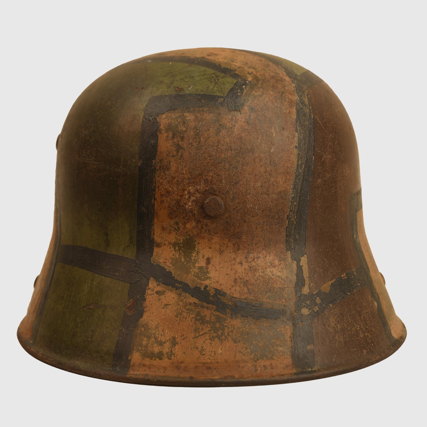 German WWI Zigzag Pattern M.16 Camouflage Helmet