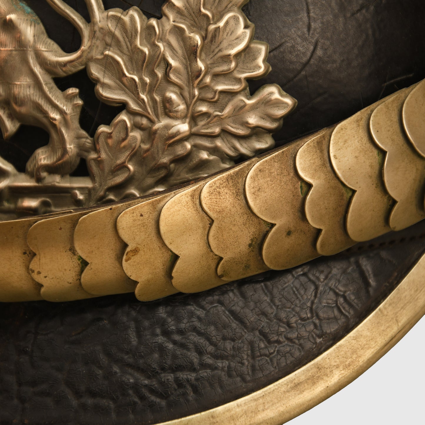 German WWI Hesse 23rd & 24th Dragoons Enlisted NCO Parade Pickelhaube