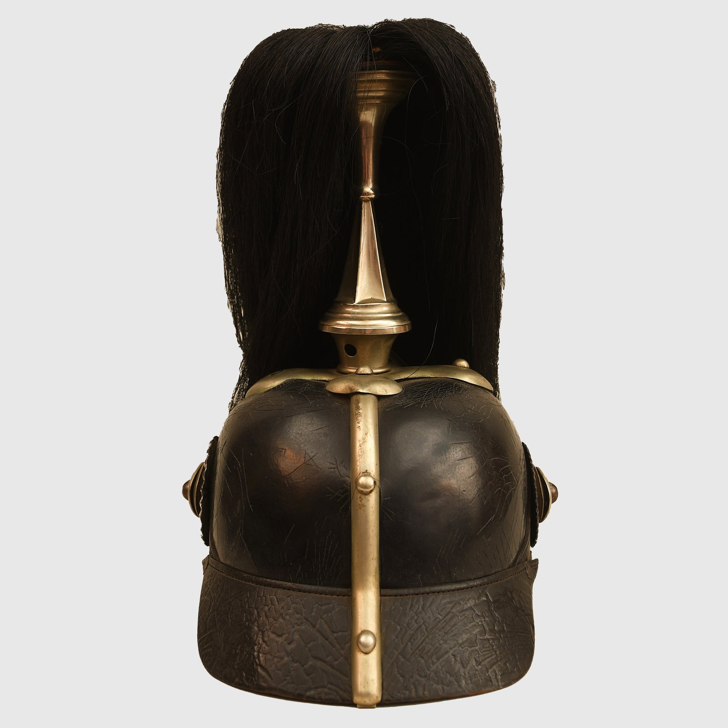 German WWI Hesse 23rd & 24th Dragoons Enlisted NCO Parade Pickelhaube