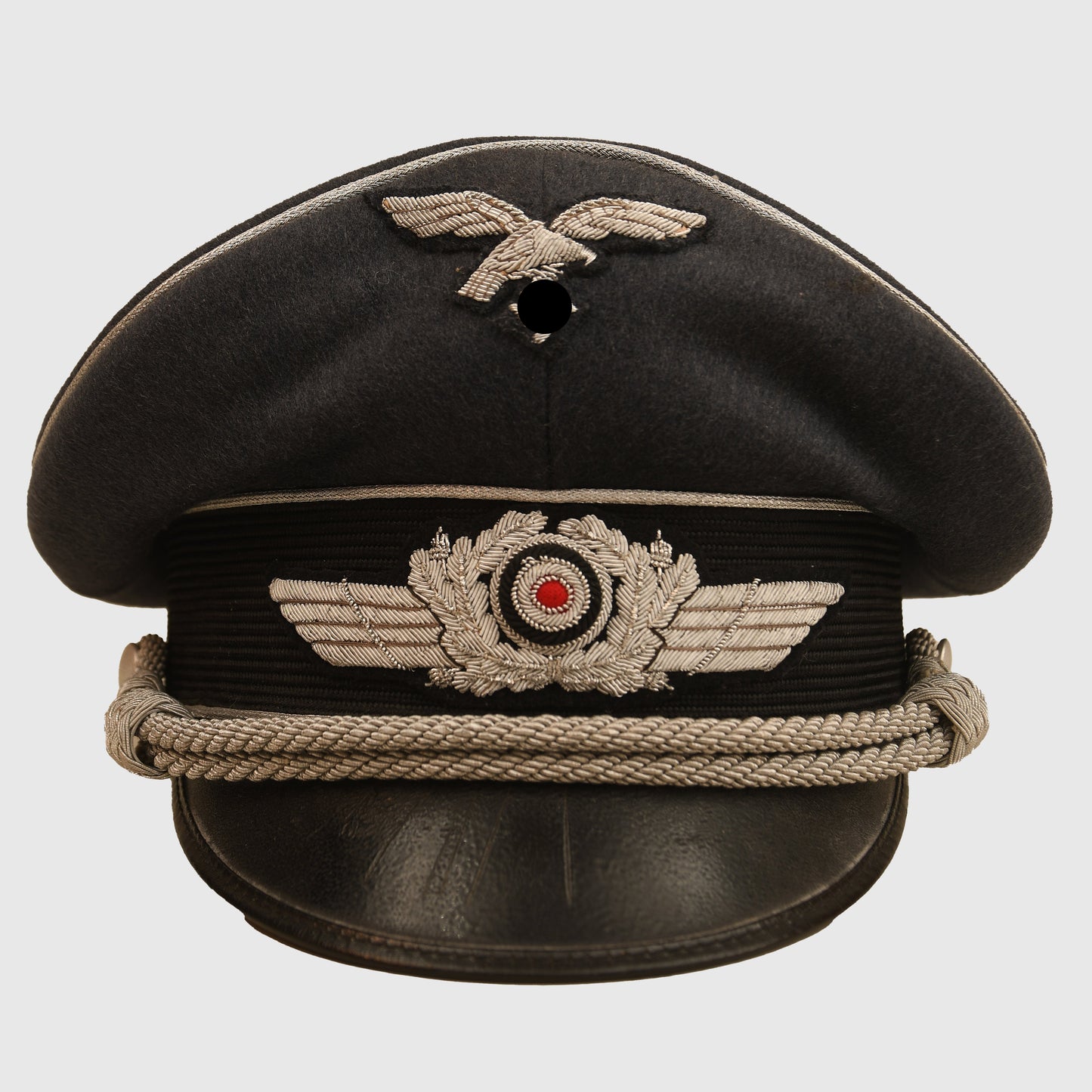 German WWII Luftwaffe Officers Visor Cap