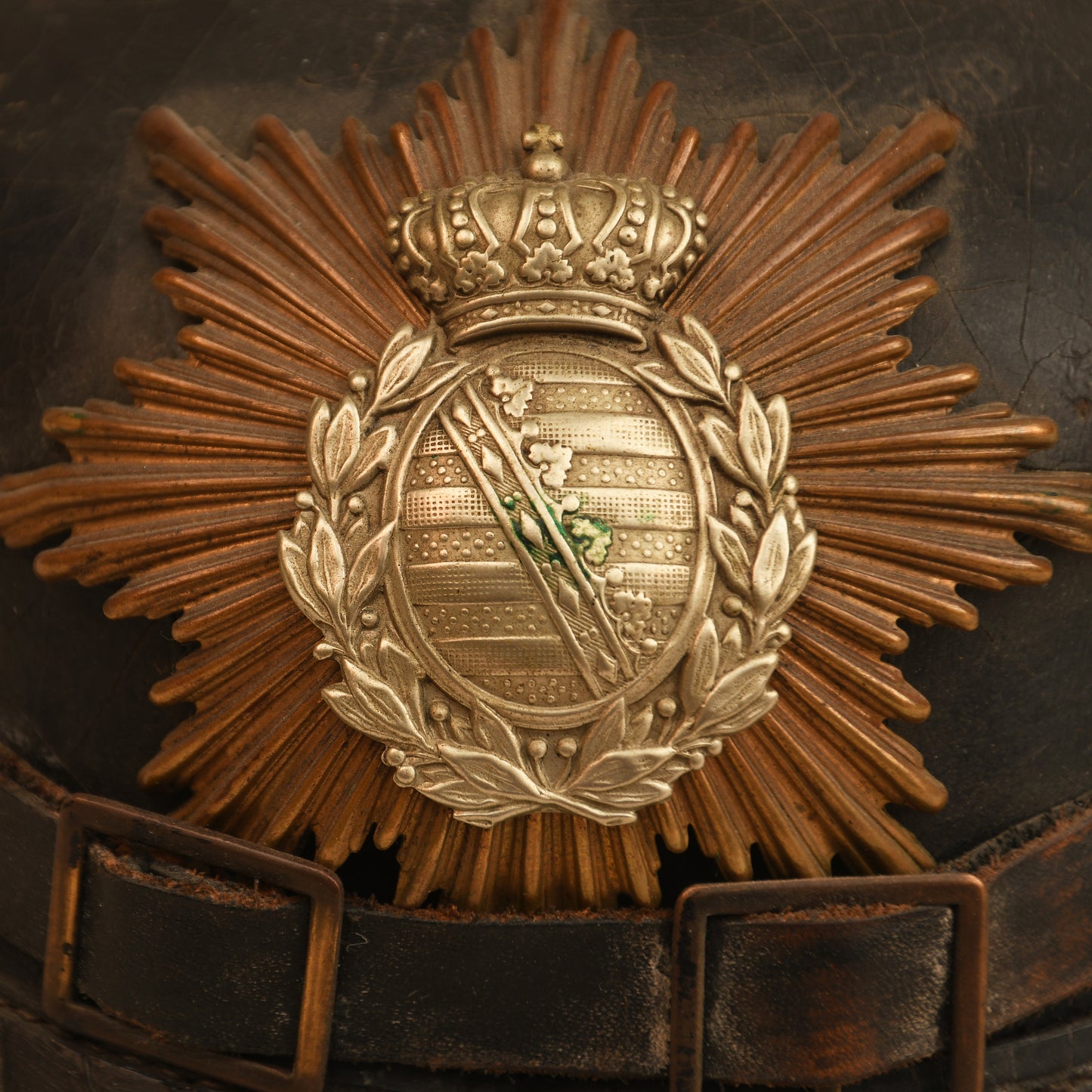 German WWI Saxon Enlisted Mans Pickelhaube