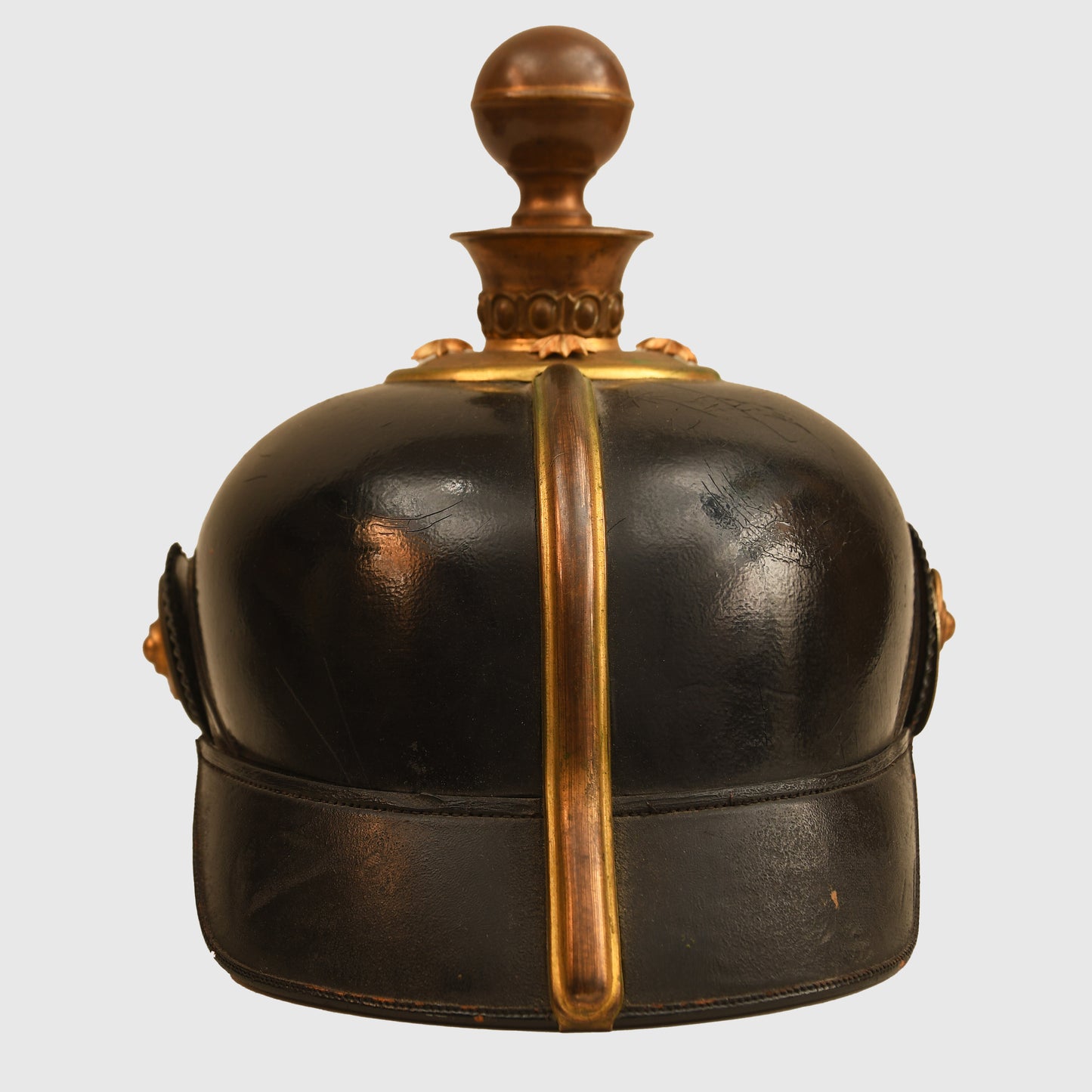 German WWI Prussian Foot Artillery Reserve Officers Helmet with Cover