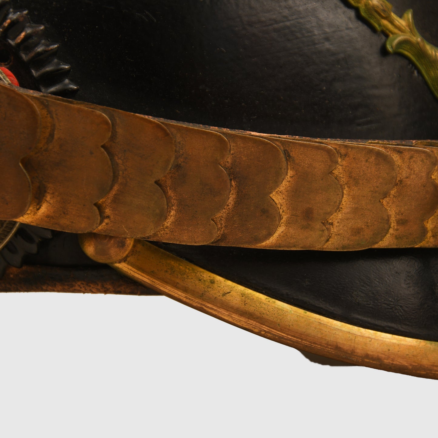 German WWI Prussian Foot Artillery Reserve Officers Helmet with Cover