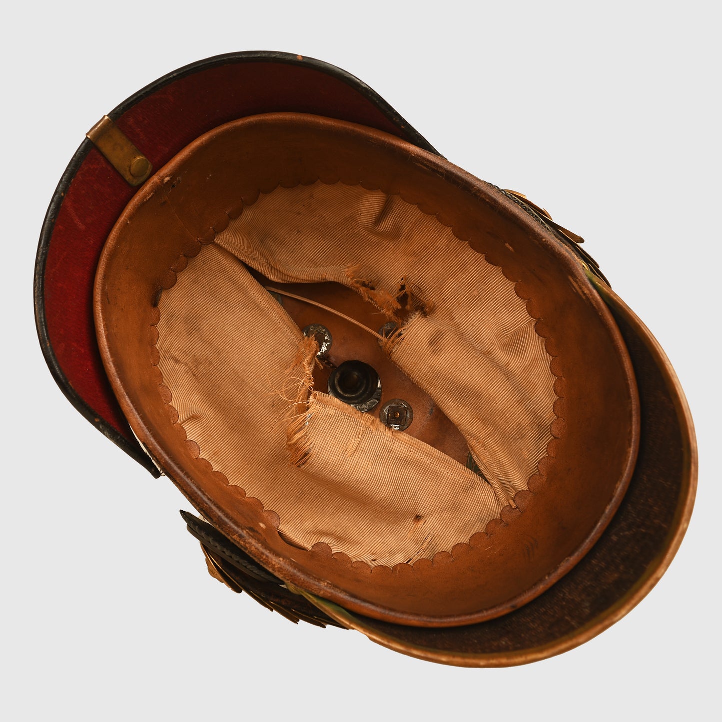 German WWI Prussian Foot Artillery Reserve Officers Helmet with Cover