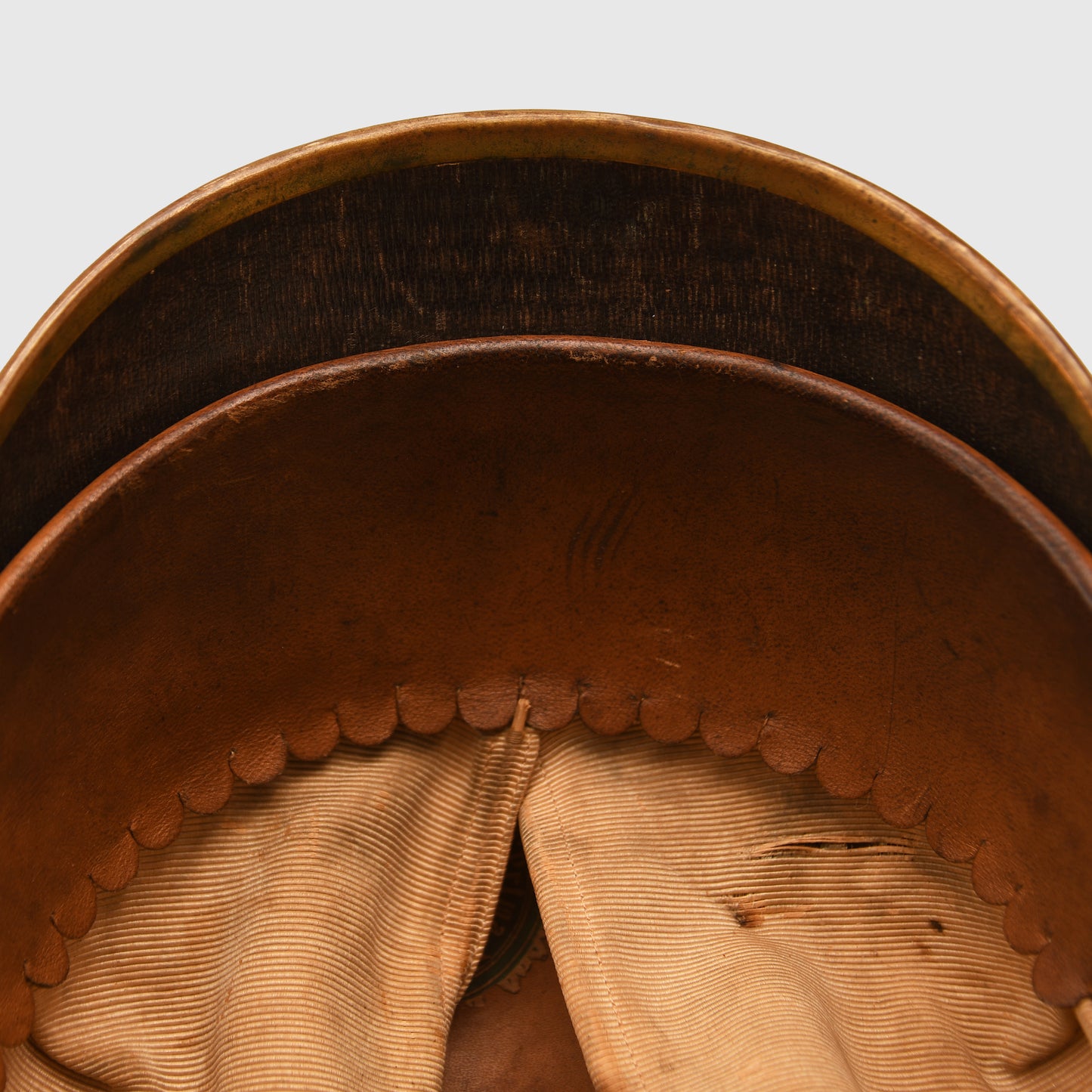 German WWI Prussian Foot Artillery Reserve Officers Helmet with Cover
