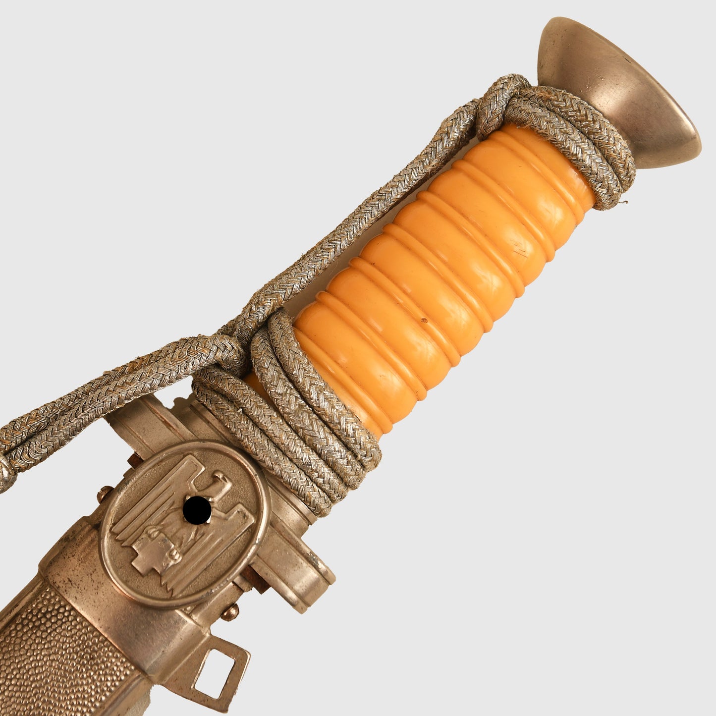 German WWII Red Cross Officials Display Piece with Straps and Knot