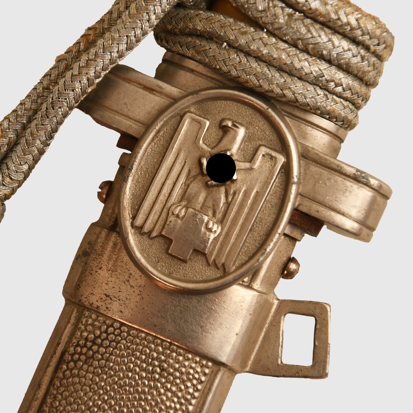 German WWII Red Cross Officials Display Piece with Straps and Knot