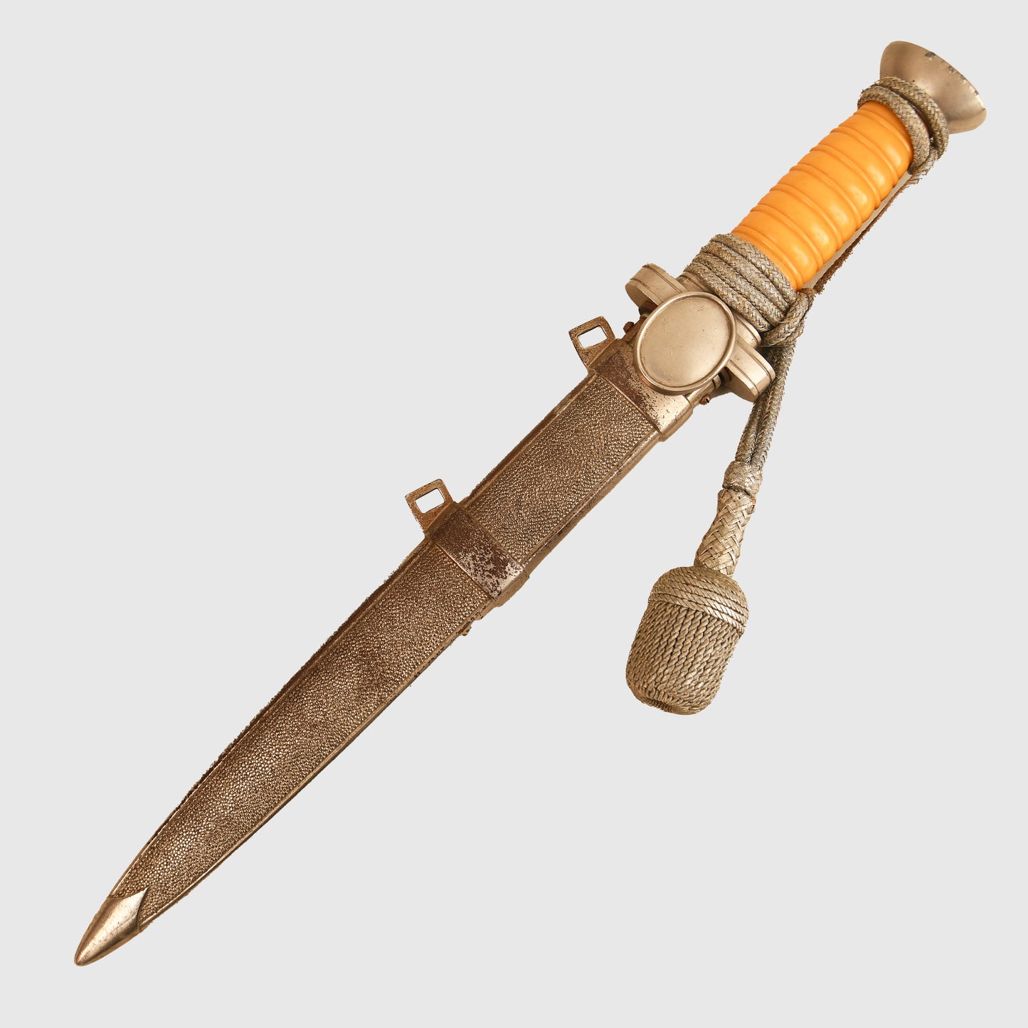 German WWII Red Cross Officials Display Piece with Straps and Knot