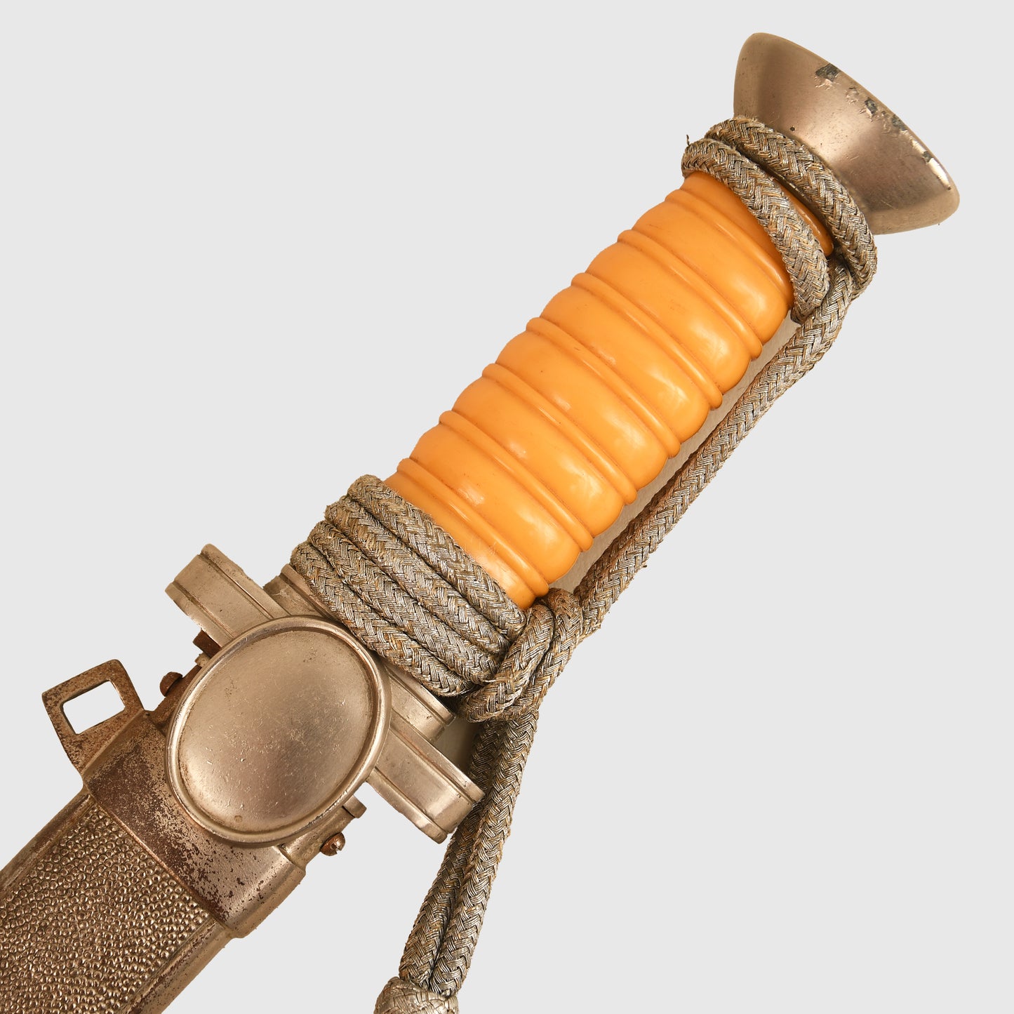 German WWII Red Cross Officials Display Piece with Straps and Knot