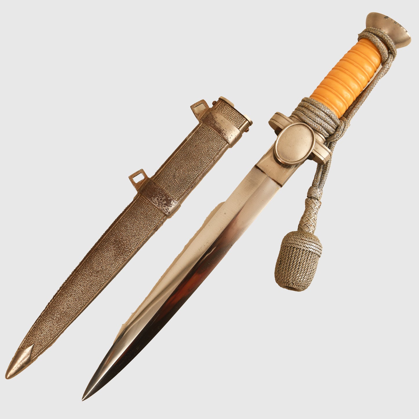 German WWII Red Cross Officials Display Piece with Straps and Knot