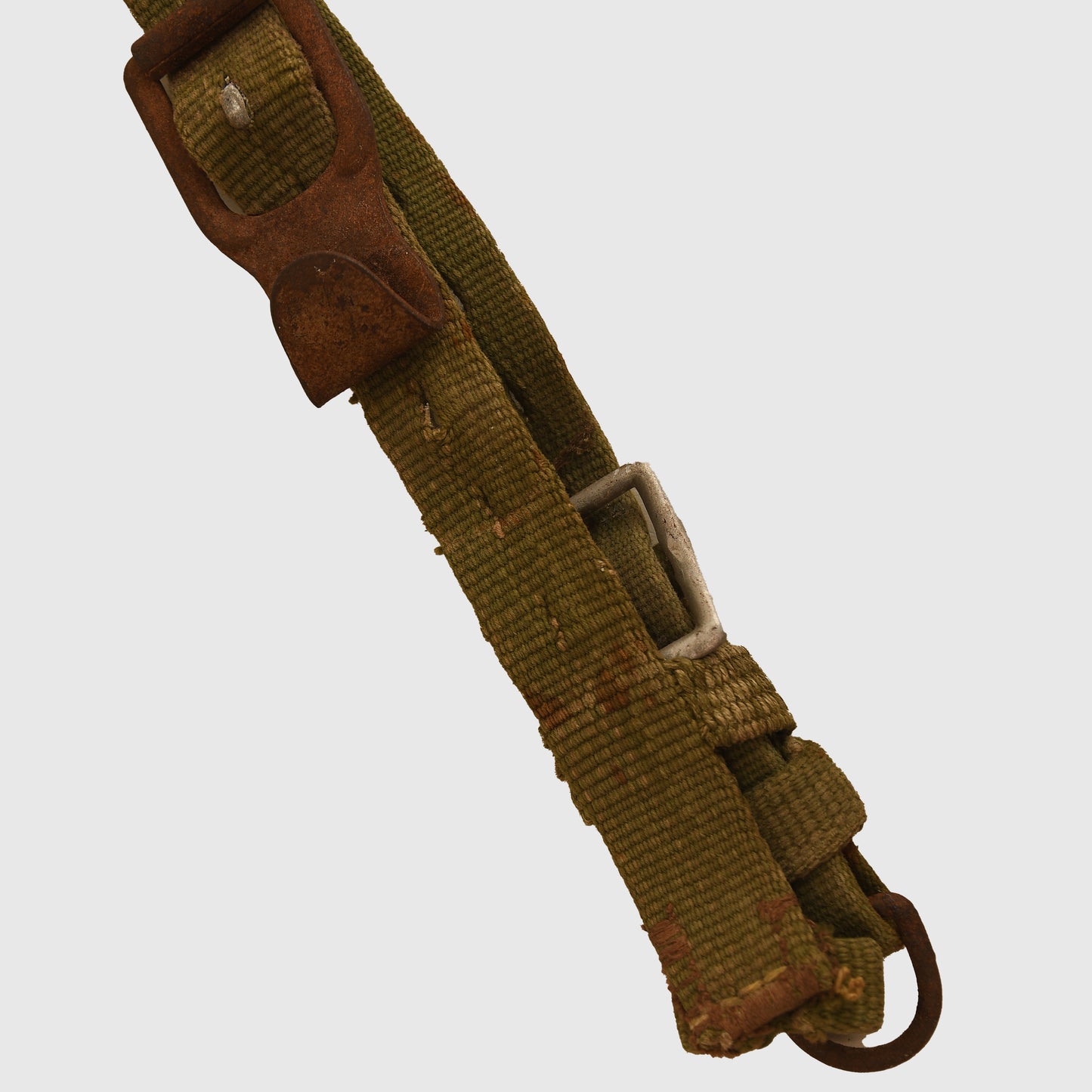 German WWII Tropical Rare Early Green Y-Straps